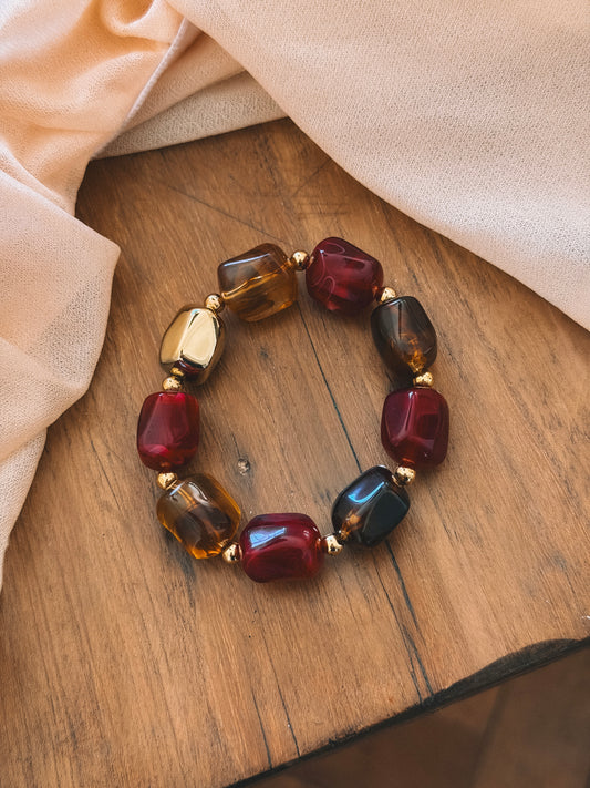 Bracelet Olympe bordeaux