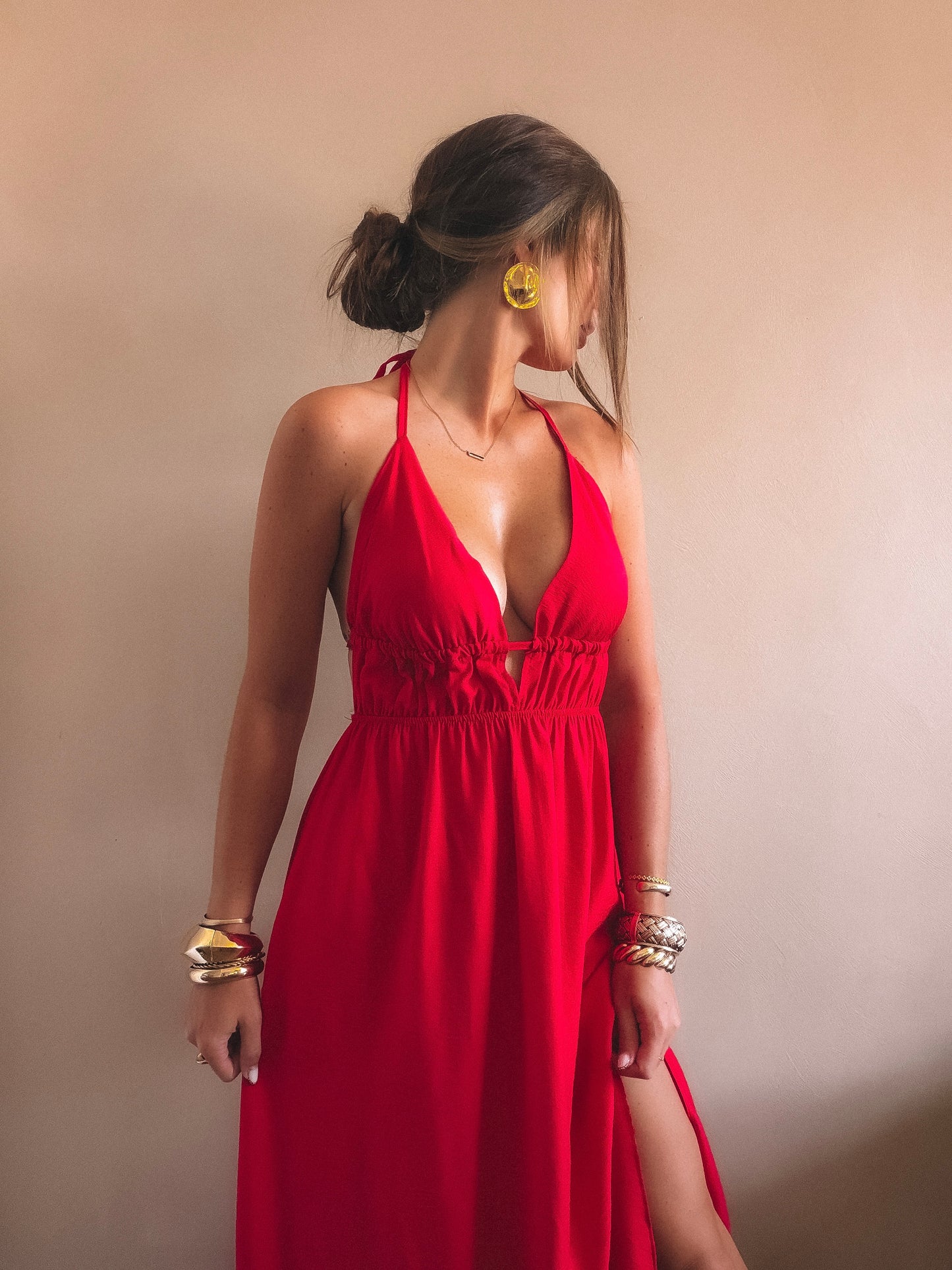 Robe Longue Scarlett Rouge