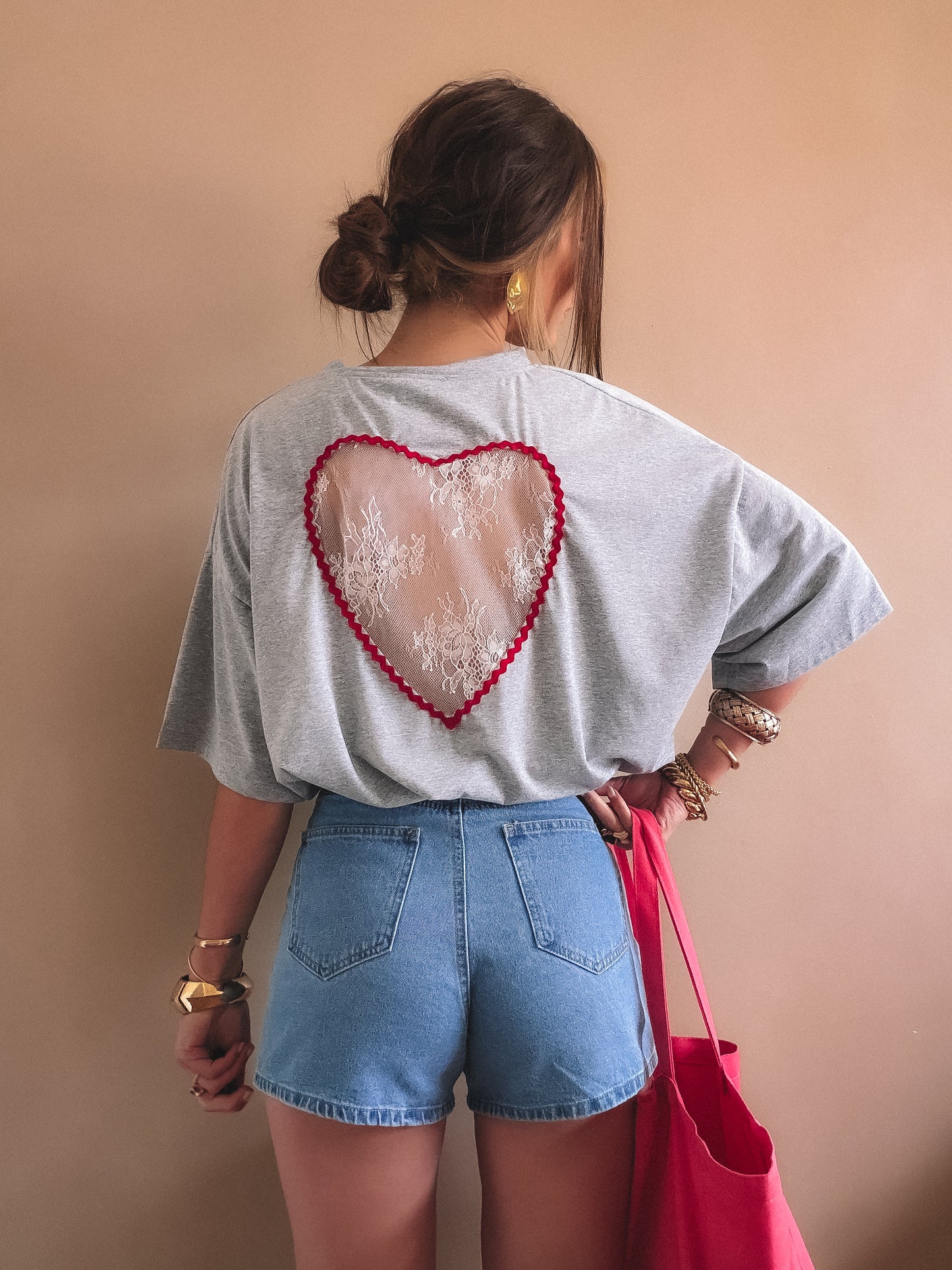 T-Shirt Amour Gris