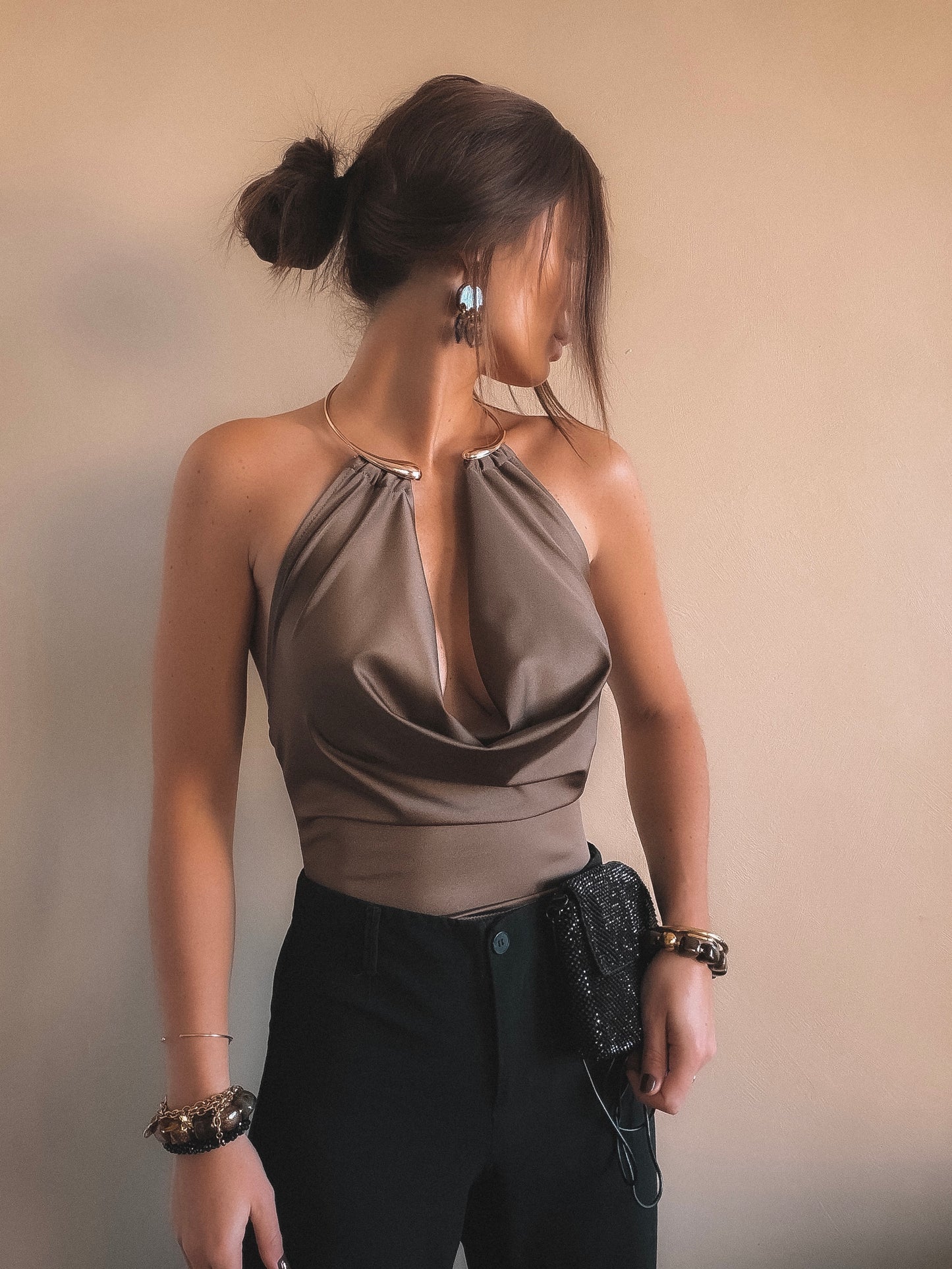 Top Dos Nu Elora Marron