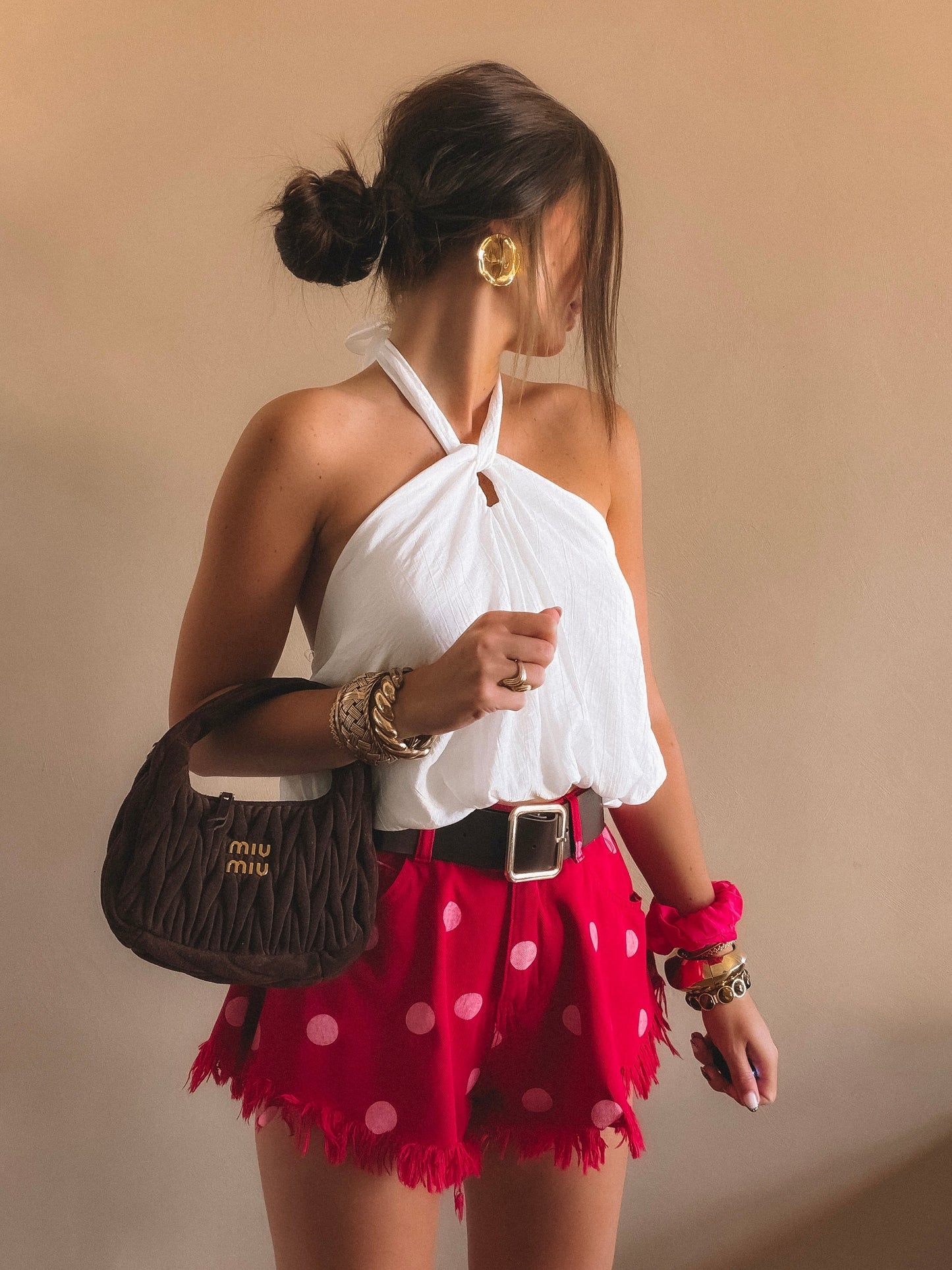 Short Capucine Rouge