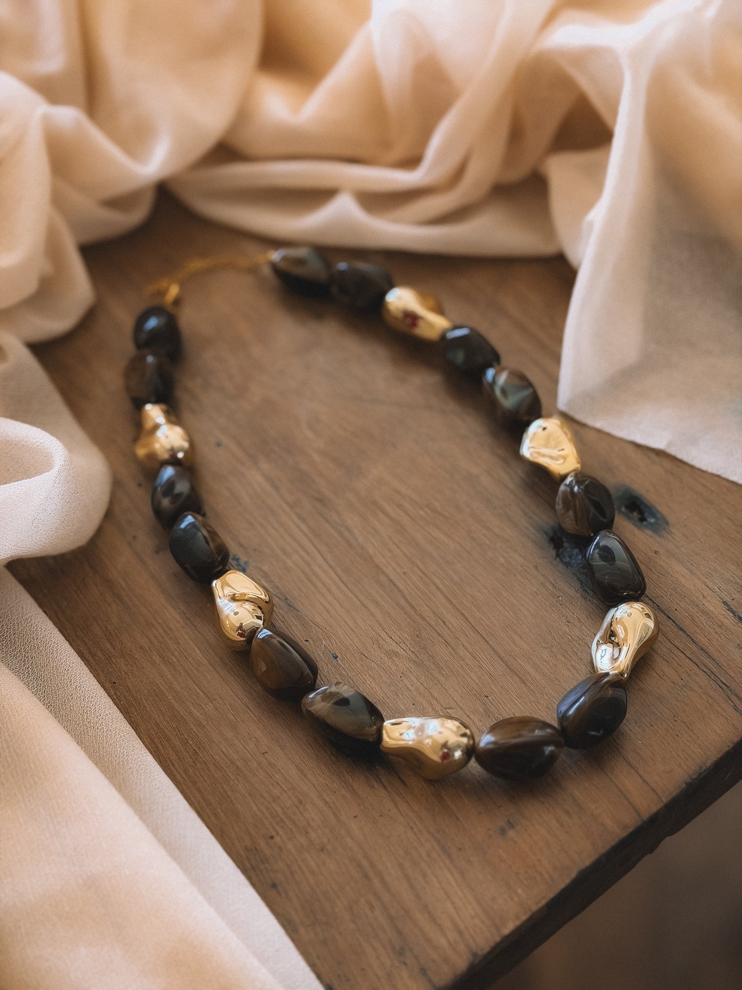 Collier Sienna Marron