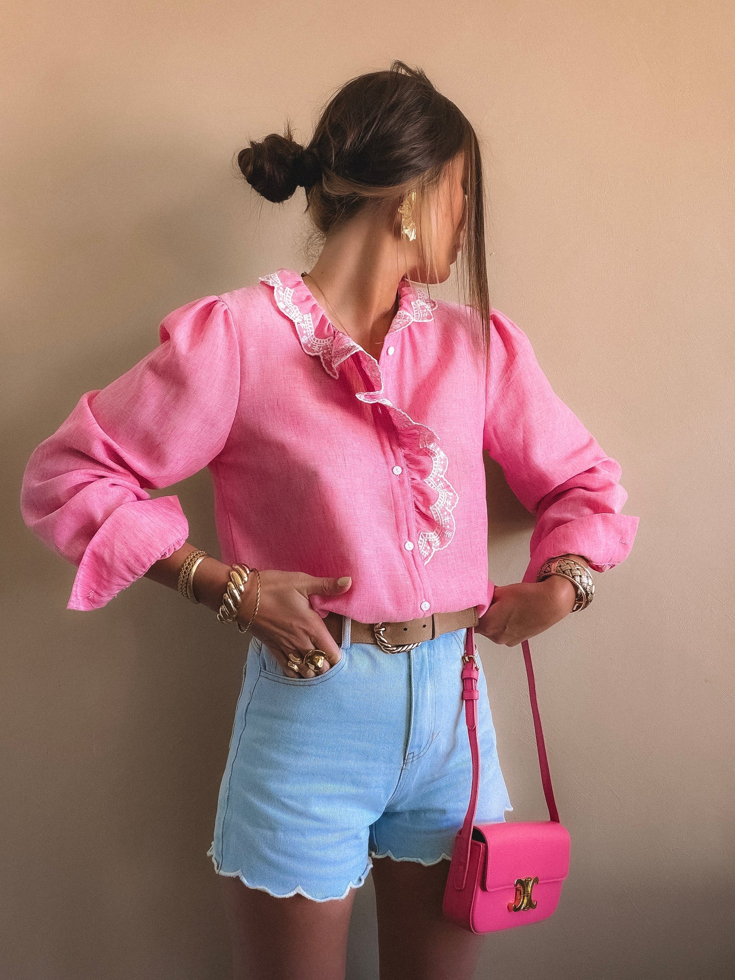 Chemise Rosalie Rose