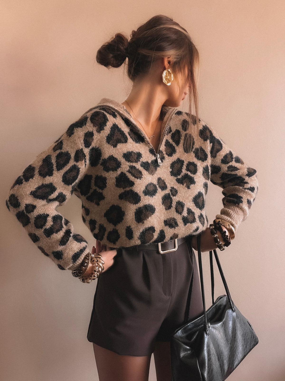 Pull Candice Léopard