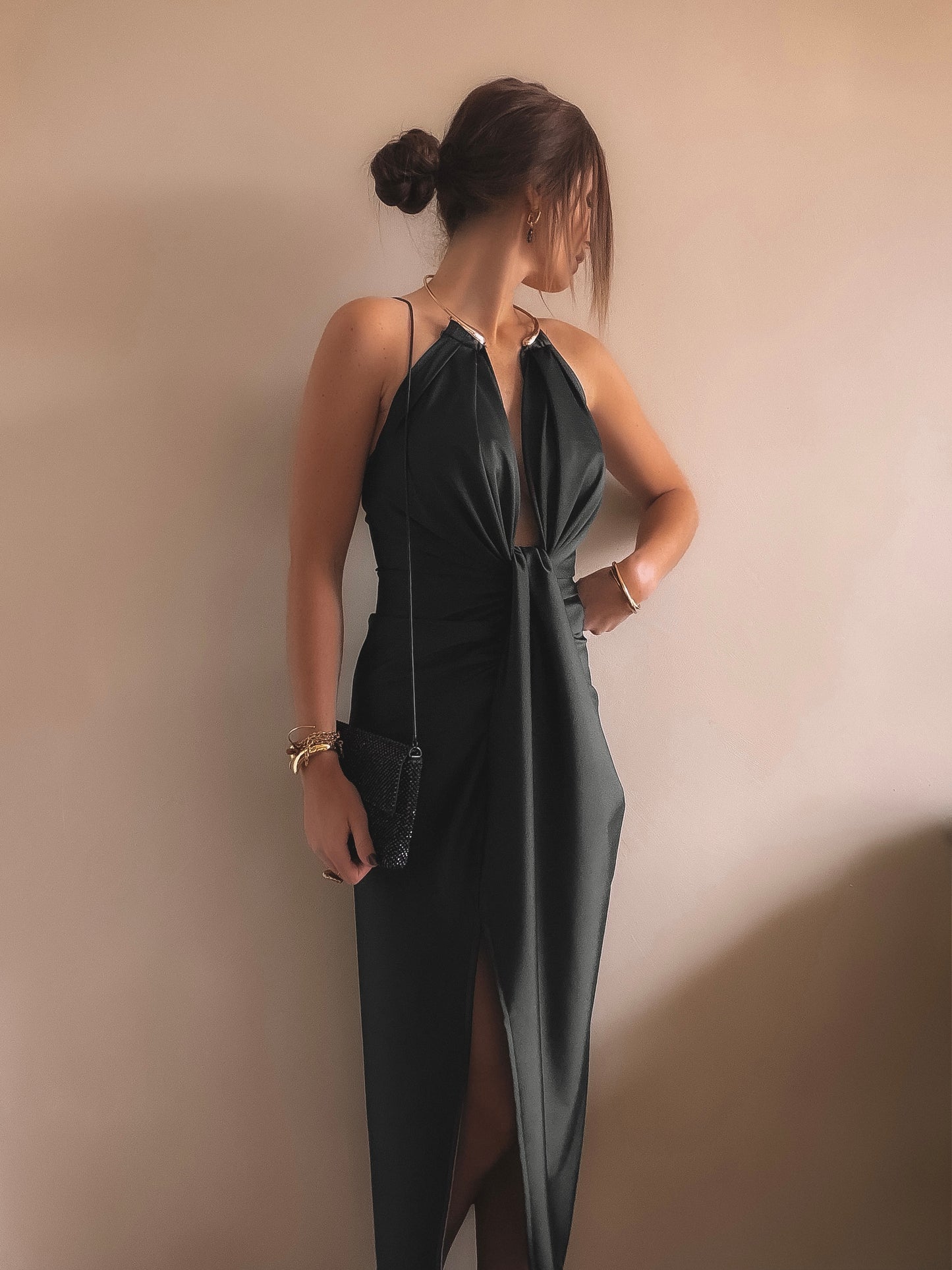 Robe Dos Nu Luna Noir