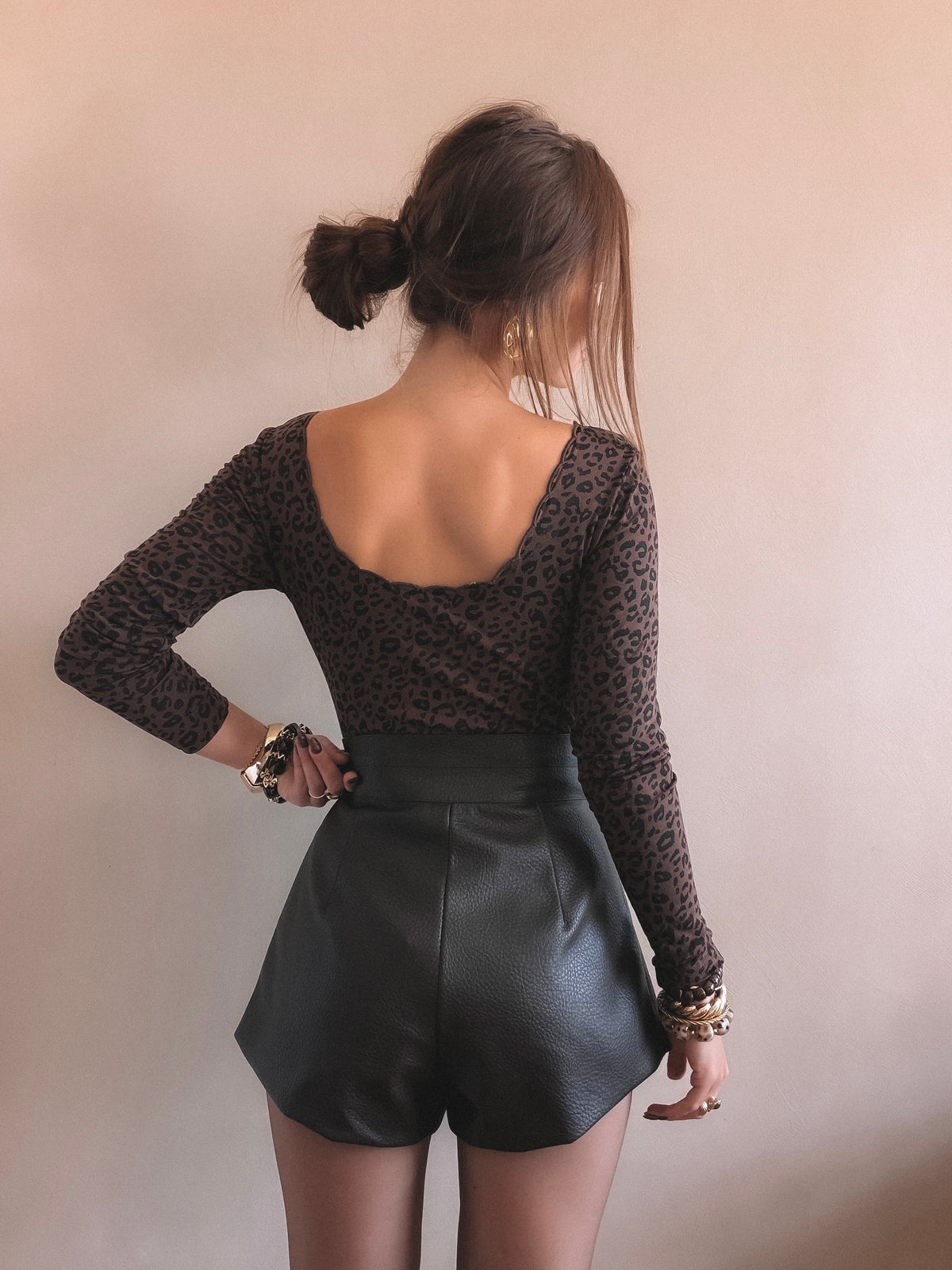 Body Esmee leopard Marron