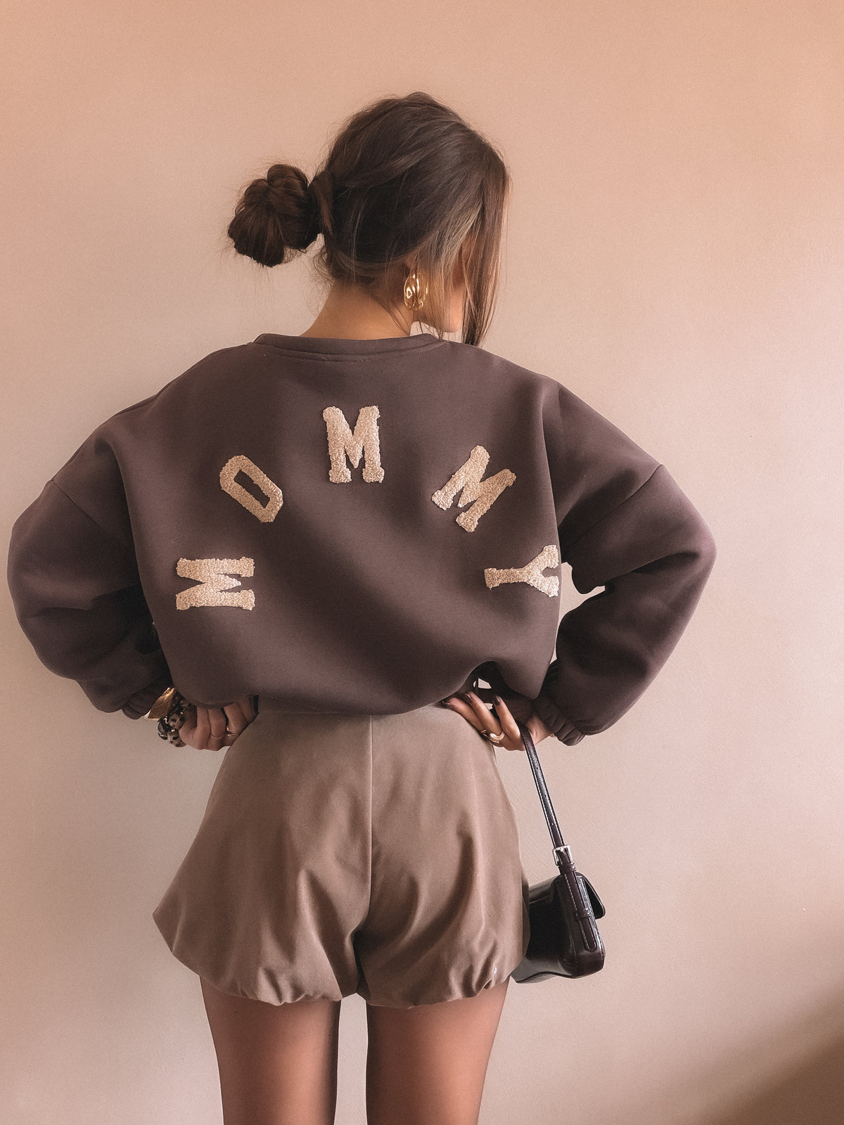 Sweat MOMMY Marron