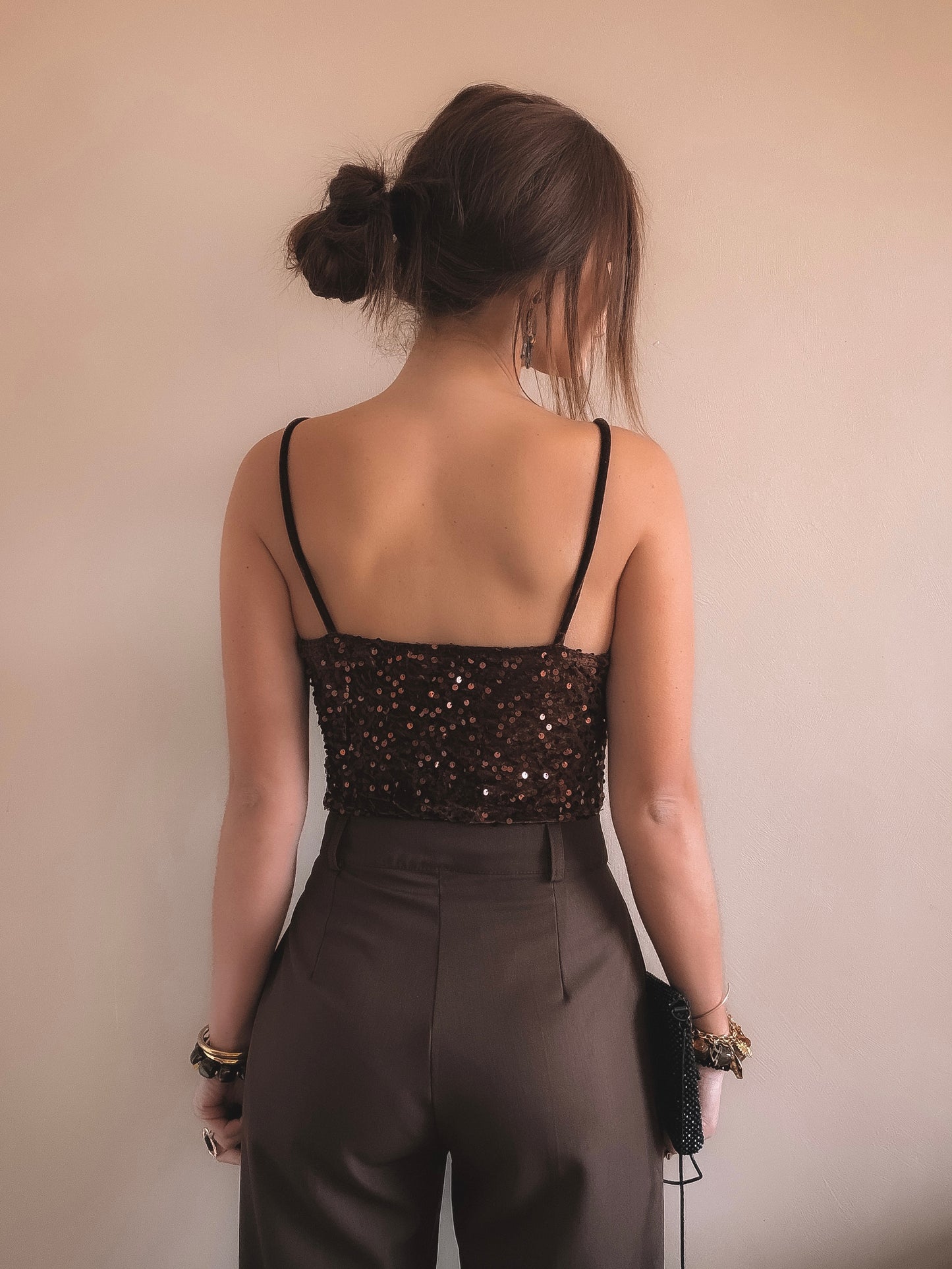 Body Louisa Sequins Marron