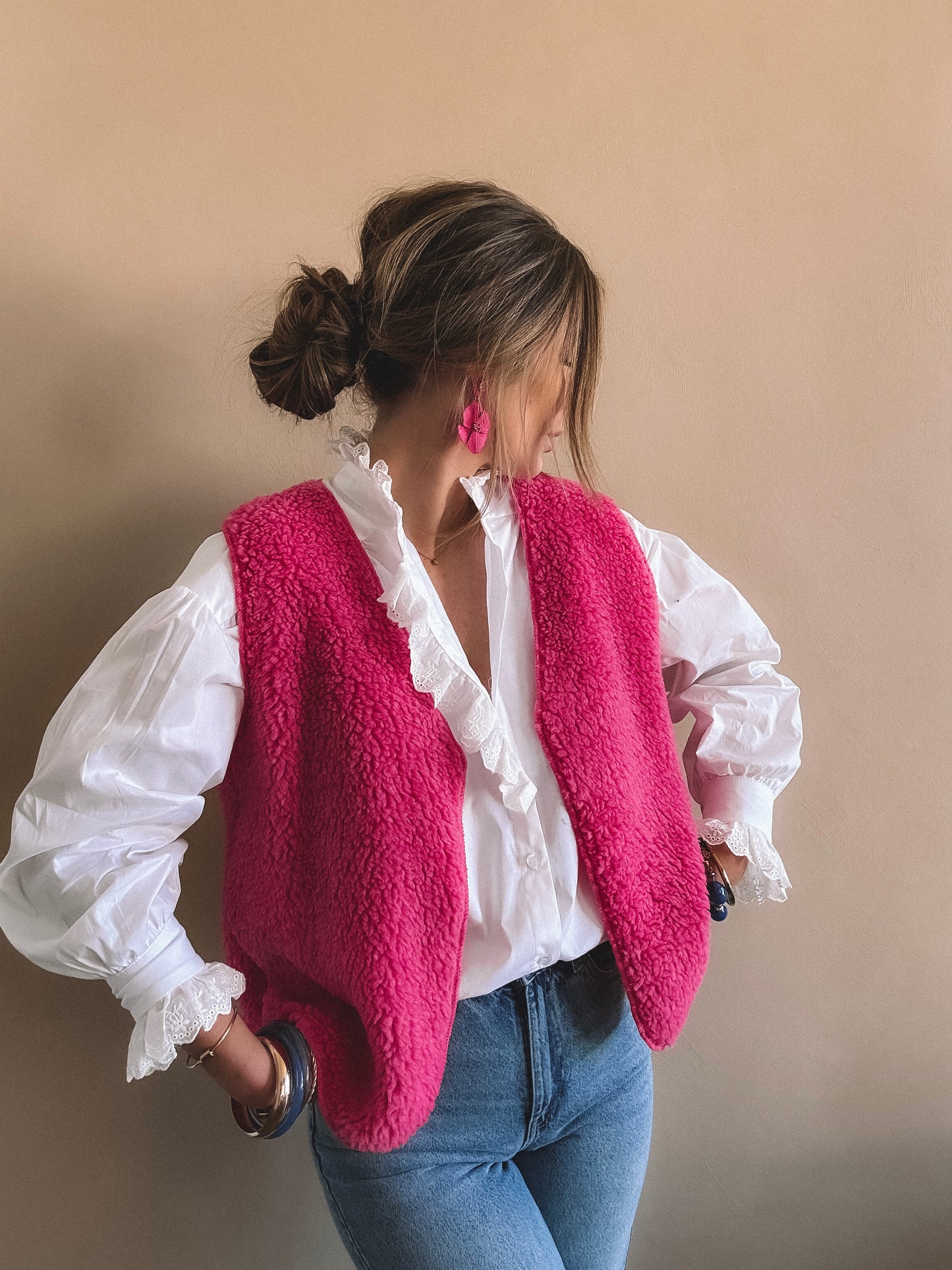 Gilet sans manches Emma rose