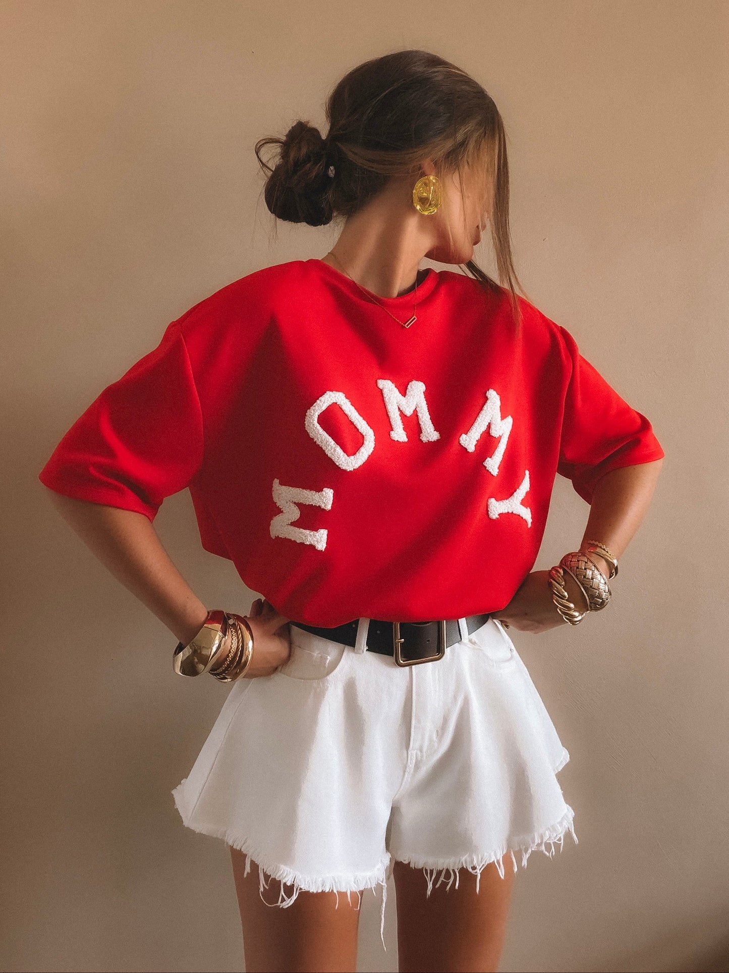 T-Shirt MOMMY Rouge