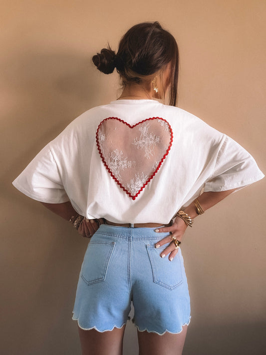 T-Shirt Amour Blanc