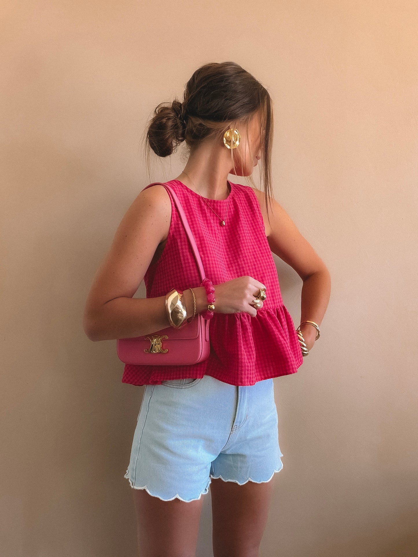 Top Giulia Rose Dos ouvert