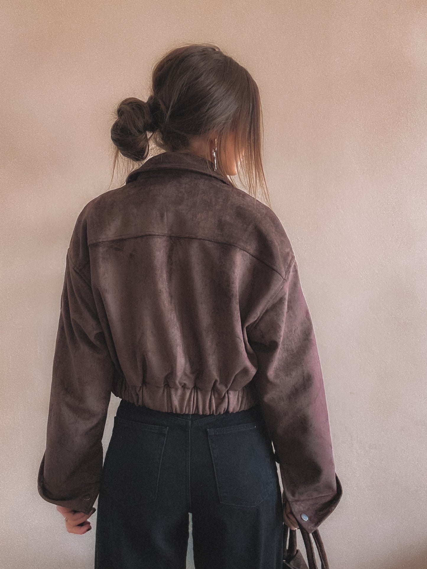 Veste Emma Marron Suédine