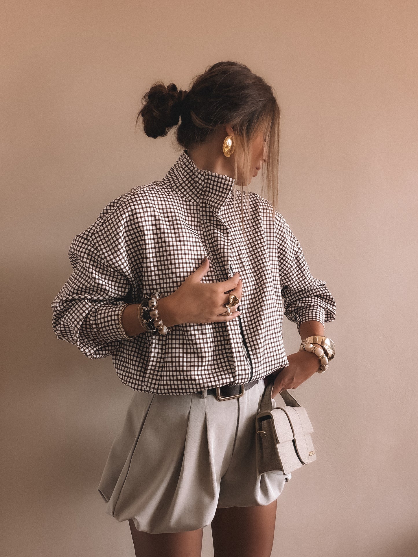 Veste Alma à carreaux