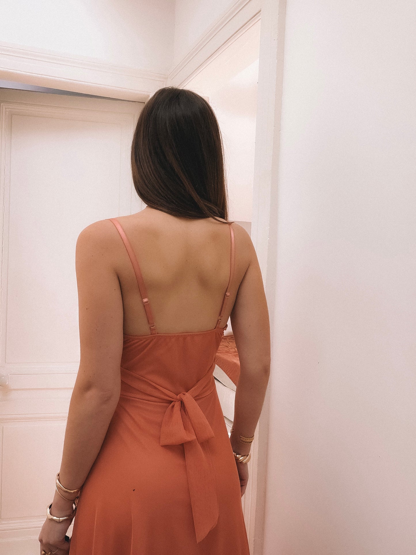 COLLECTION CEREMONIE - Robe LONGUE Talia Terracotta
