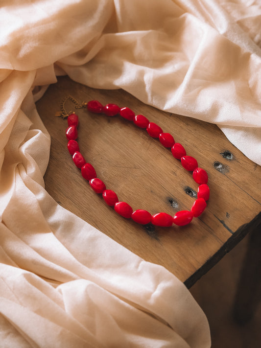 Collier Coralie Rouge