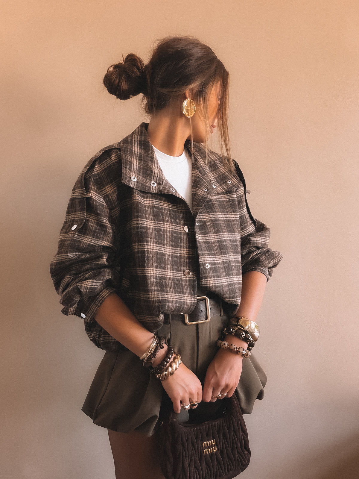 Veste MAÉ à carreaux