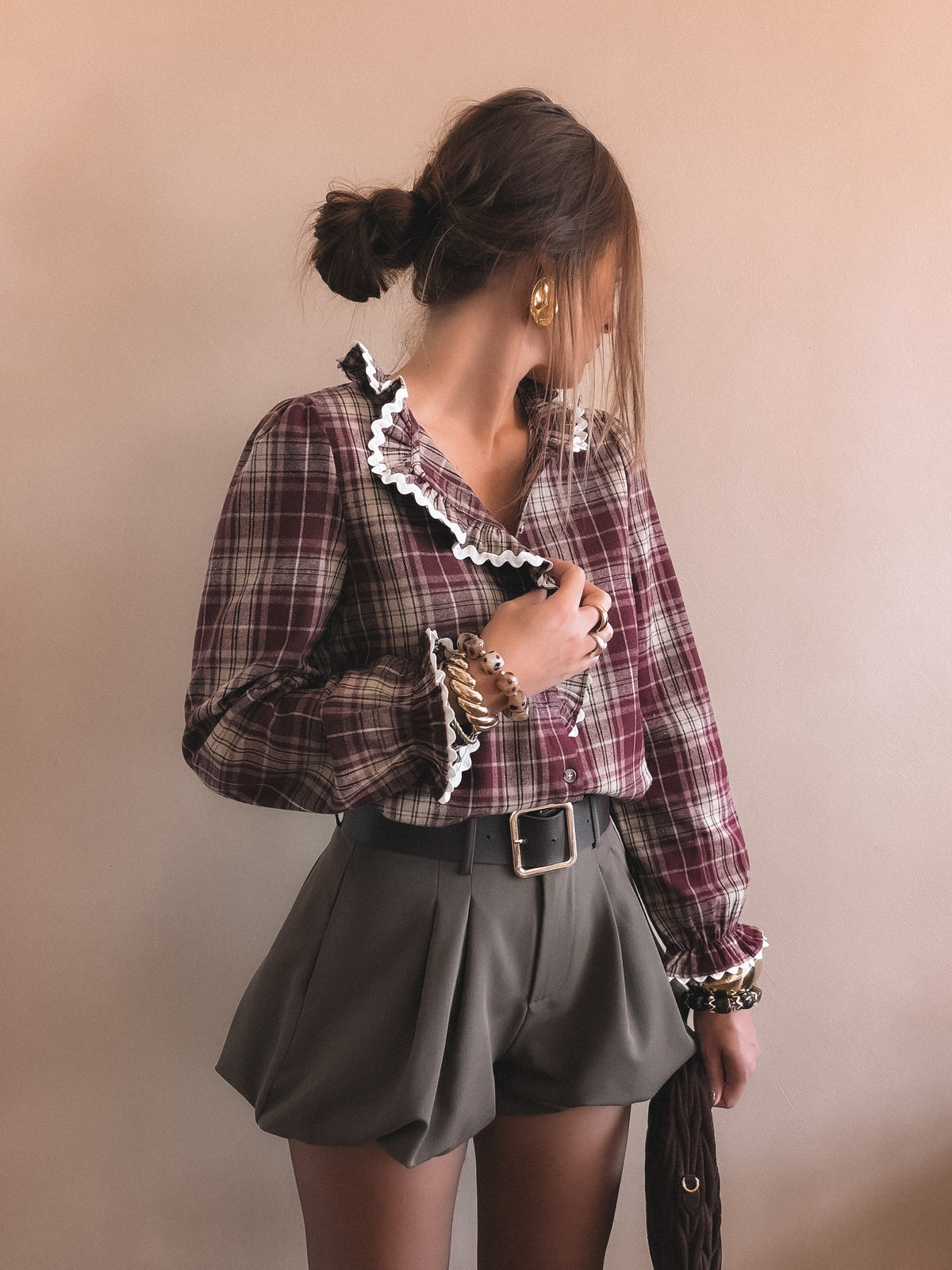 Chemise Clothilde Bordeaux