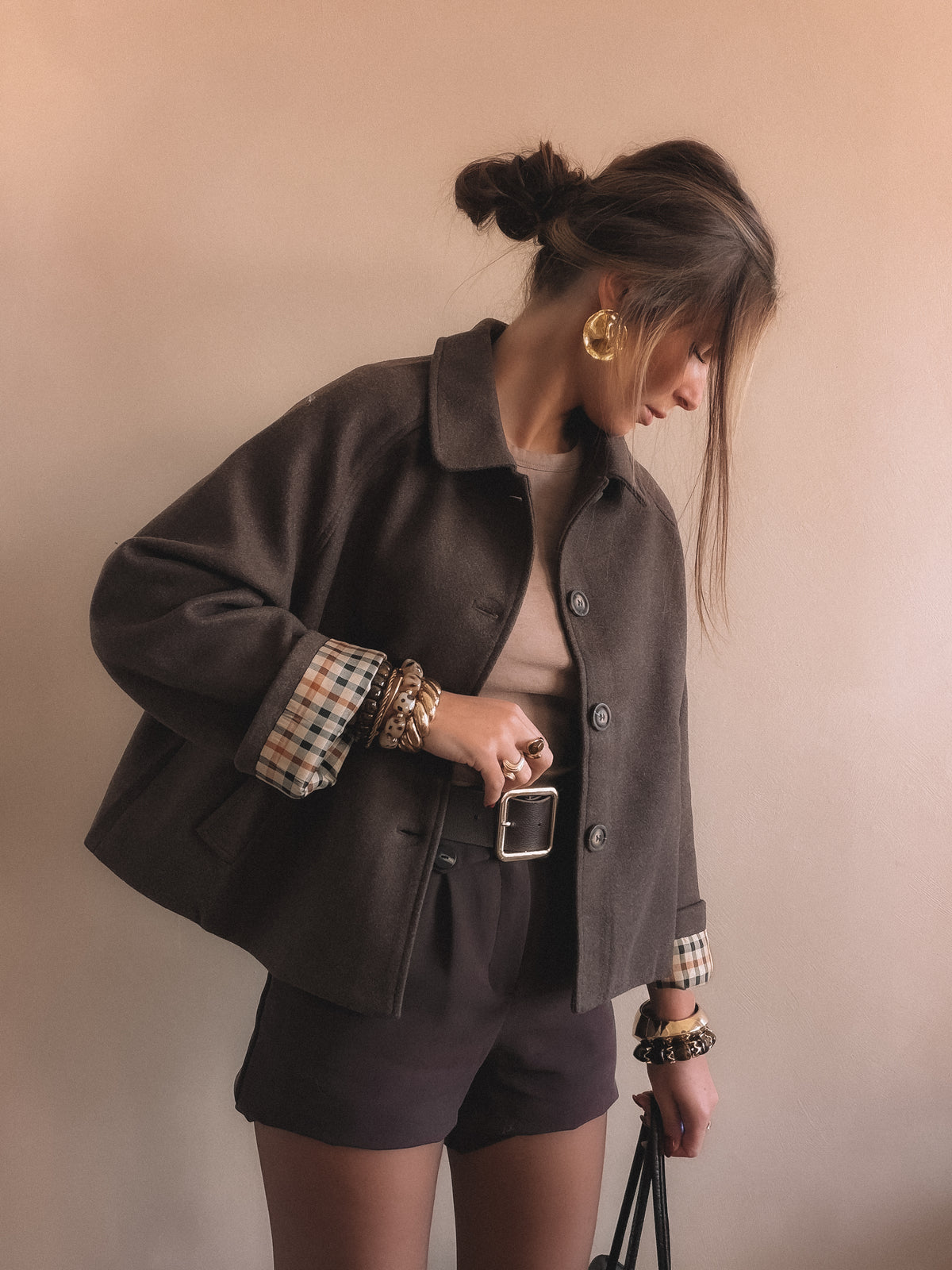 Manteau Aria Marron