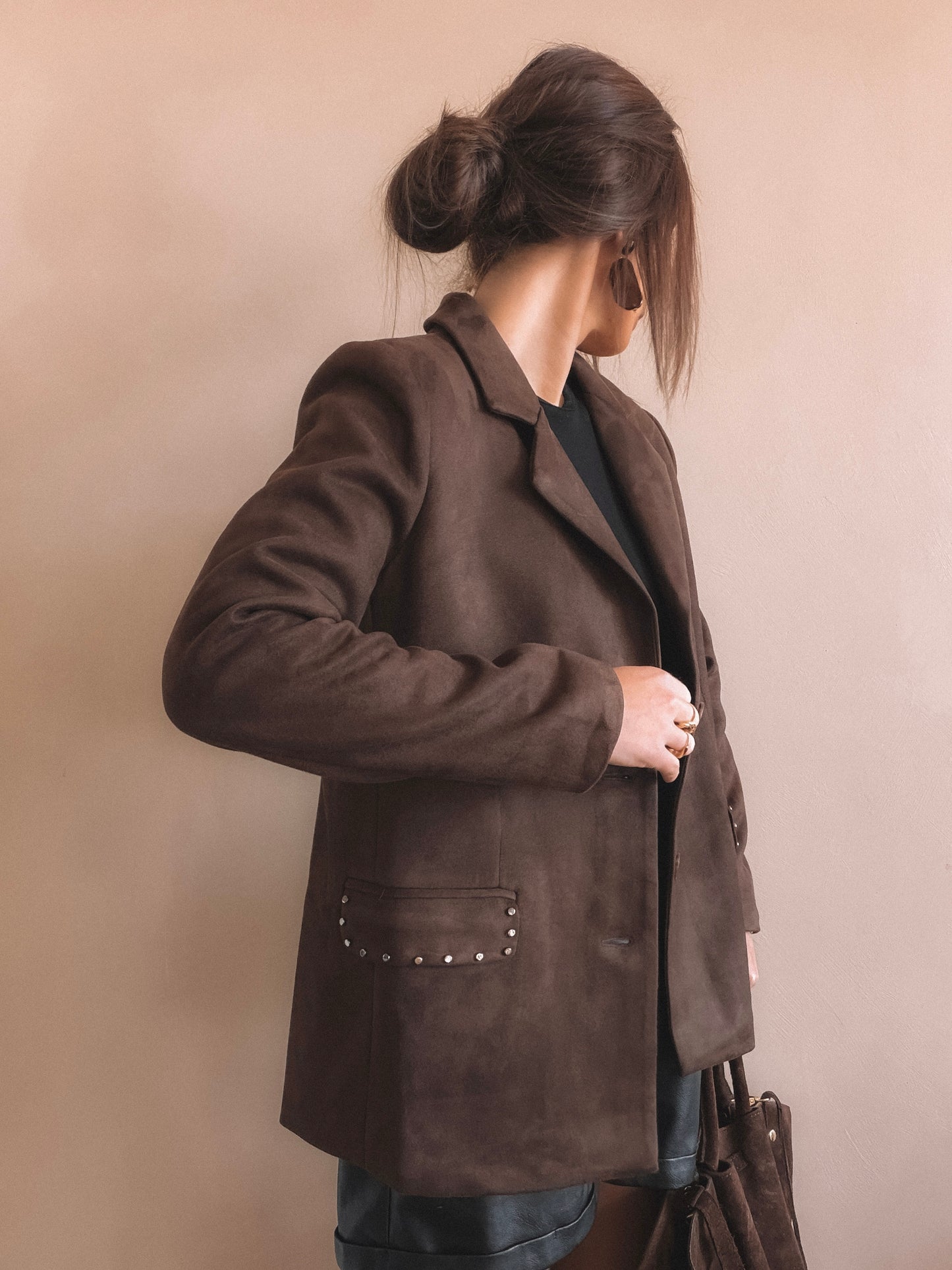 Blazer Néa Marron Suédine