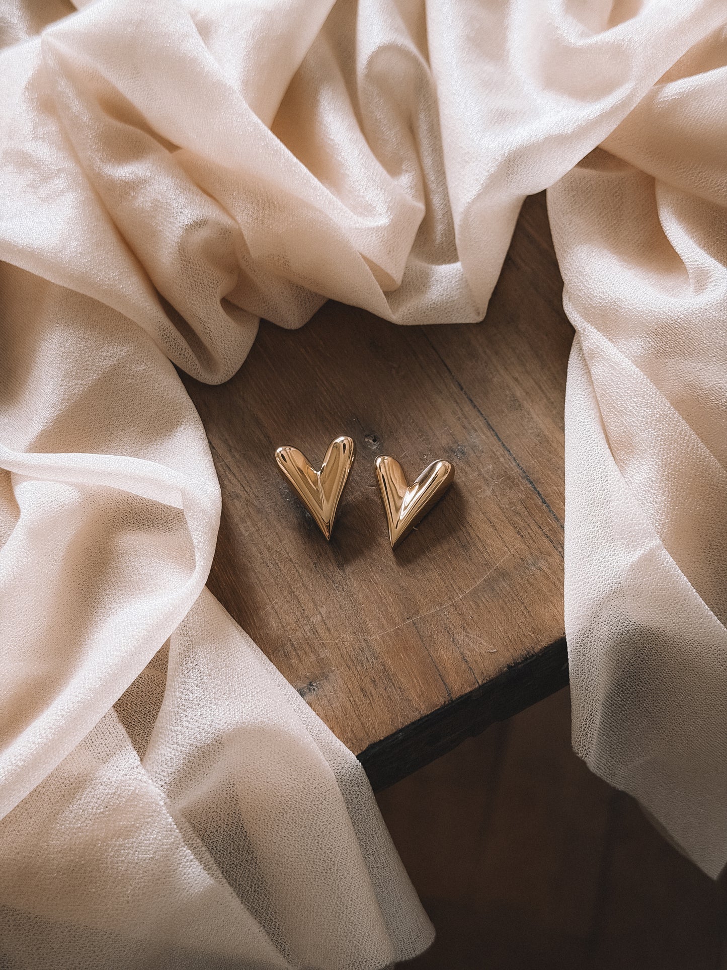 Boucles d'oreilles COEUR doré