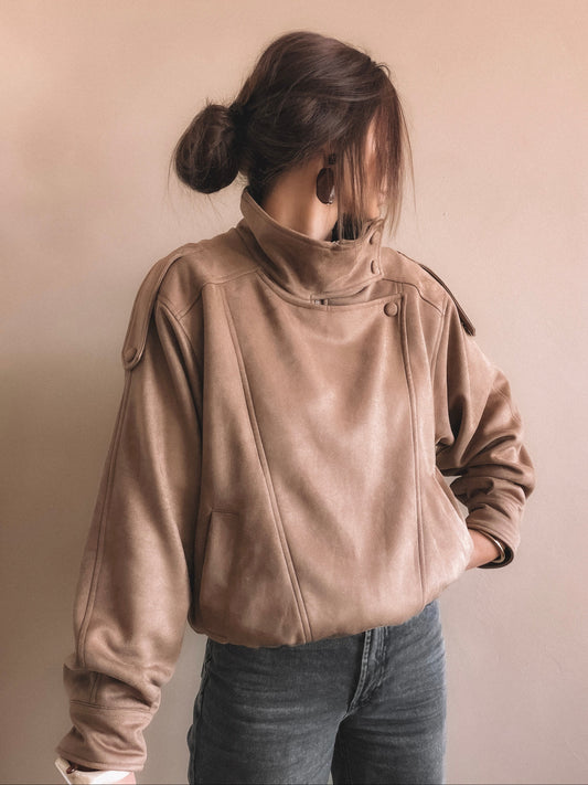 Veste Aren Suédine Beige