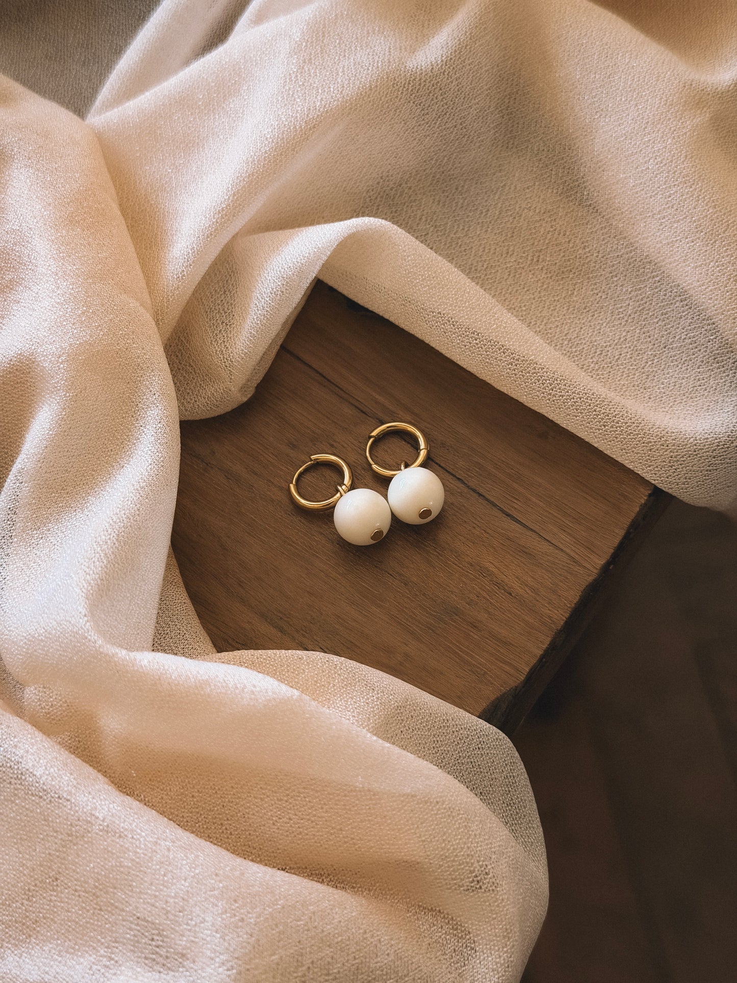 Boucles Léonie Ecru