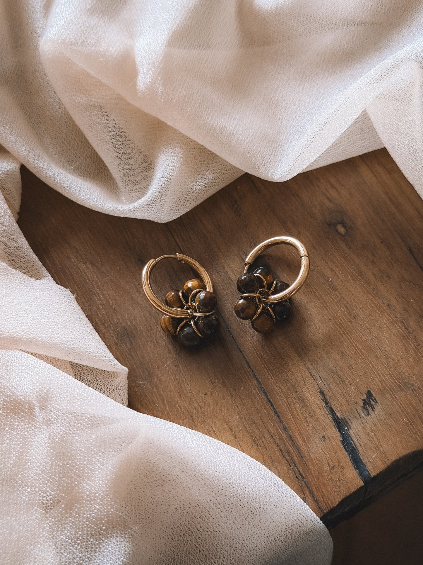 Boucles Gaïa Caramel