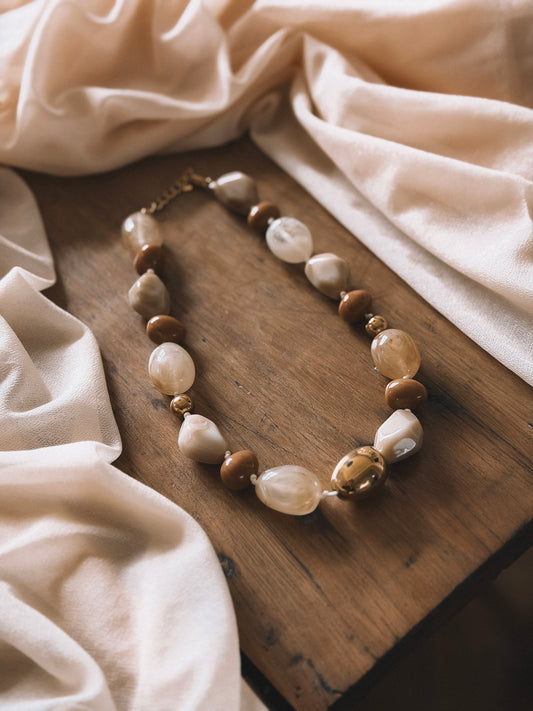 Collier Nahla Beige