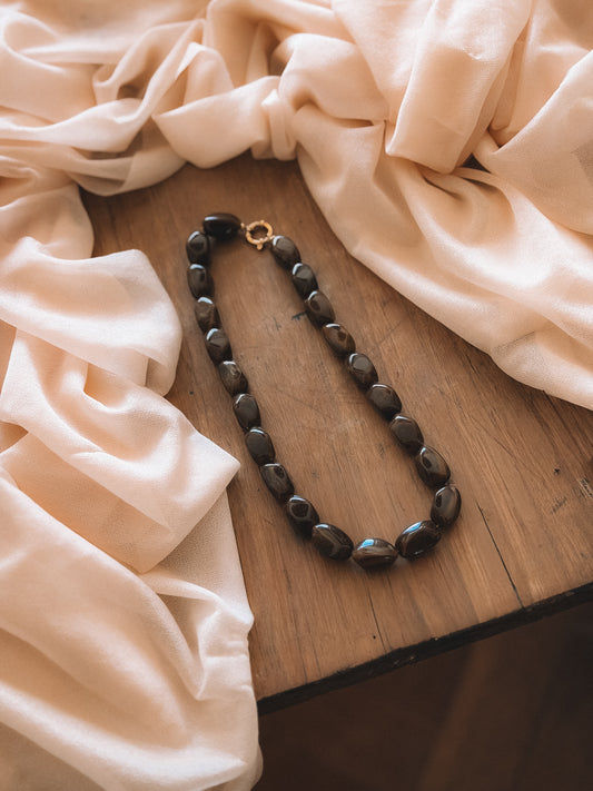 Collier SOLINE marron