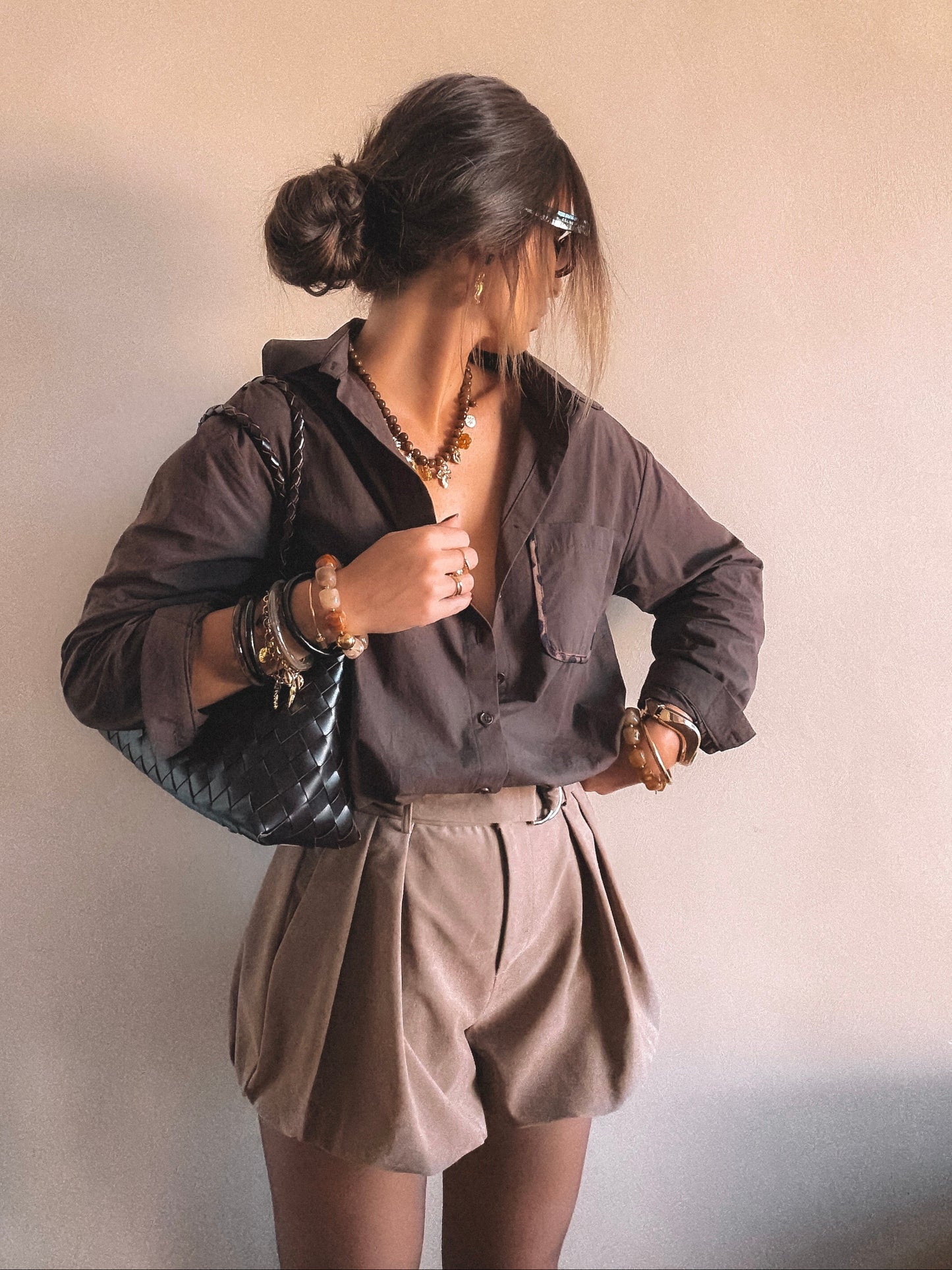 Short ballon ELYN Taupe