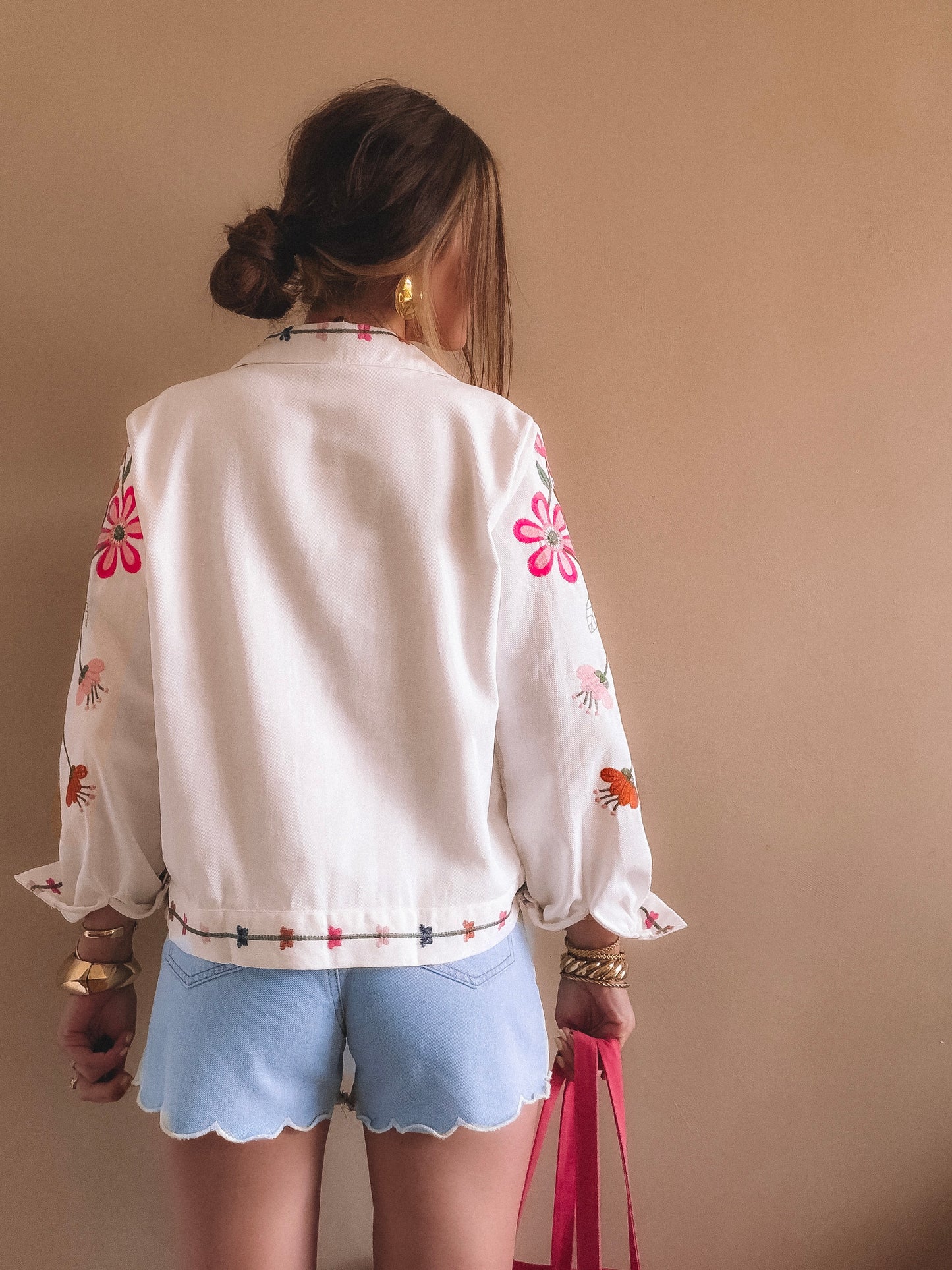 Veste en Jean Flora Blanche