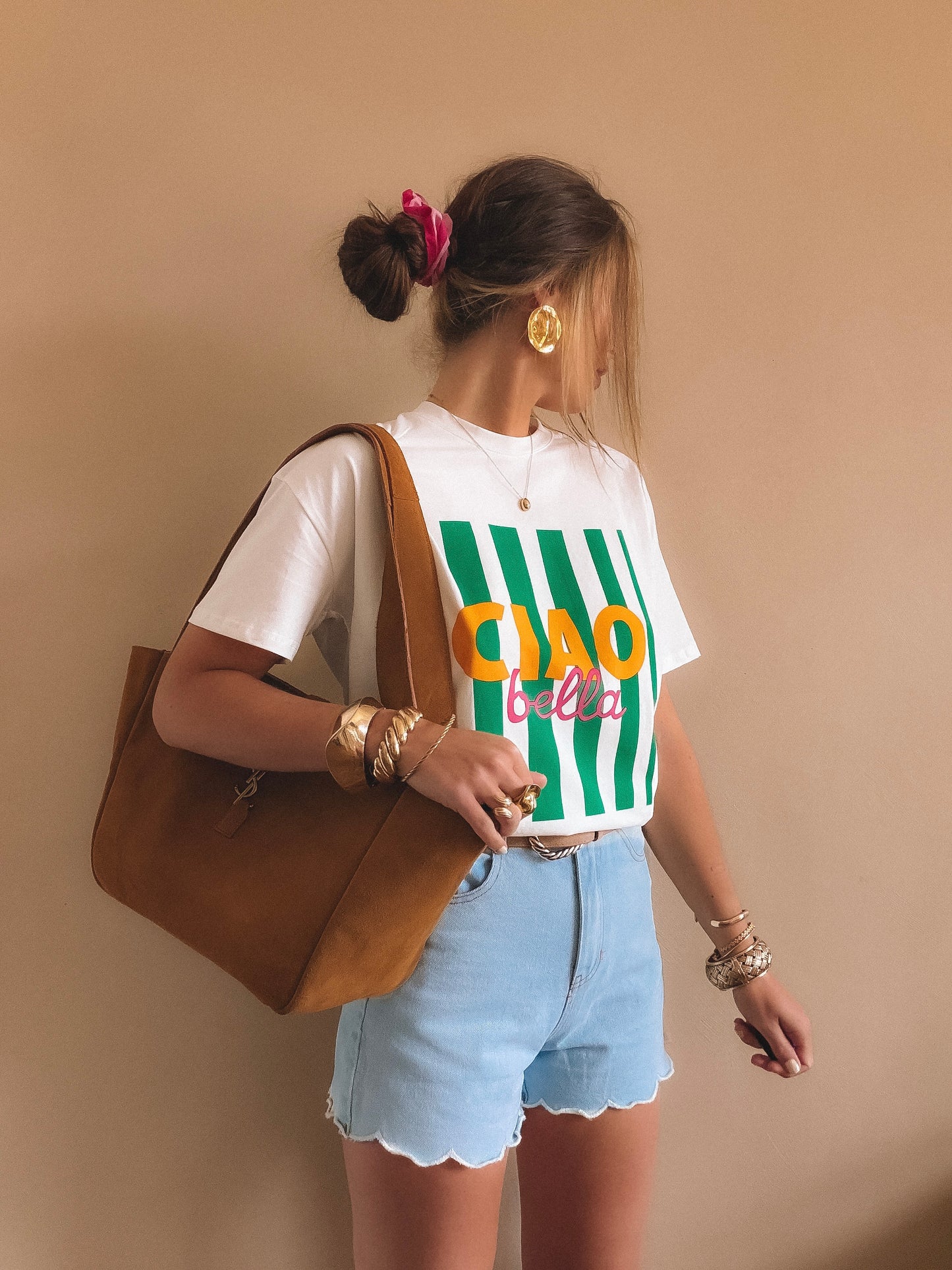 T-Shirt Ciao Bella Blanc