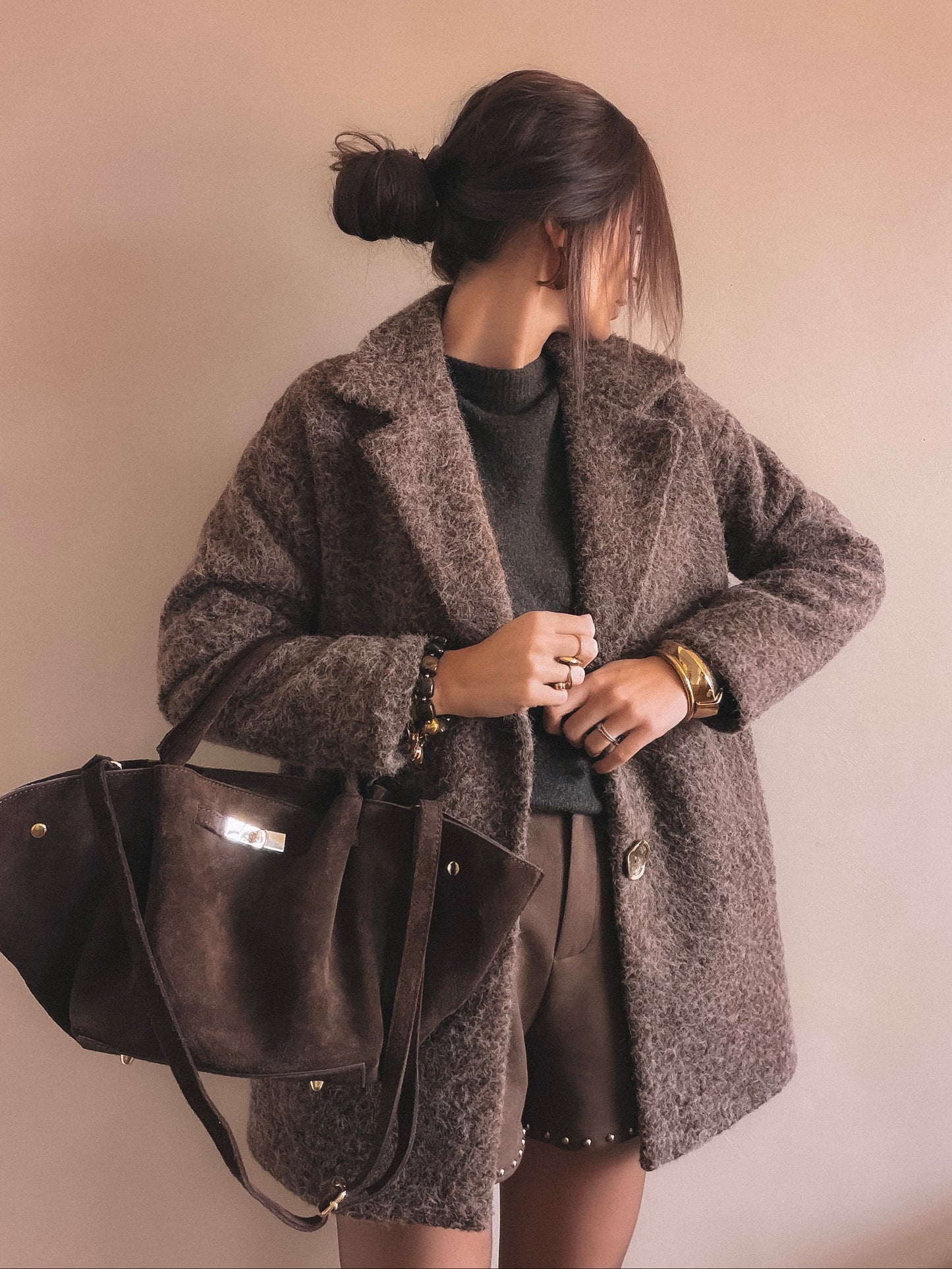 Manteau Livia Marron