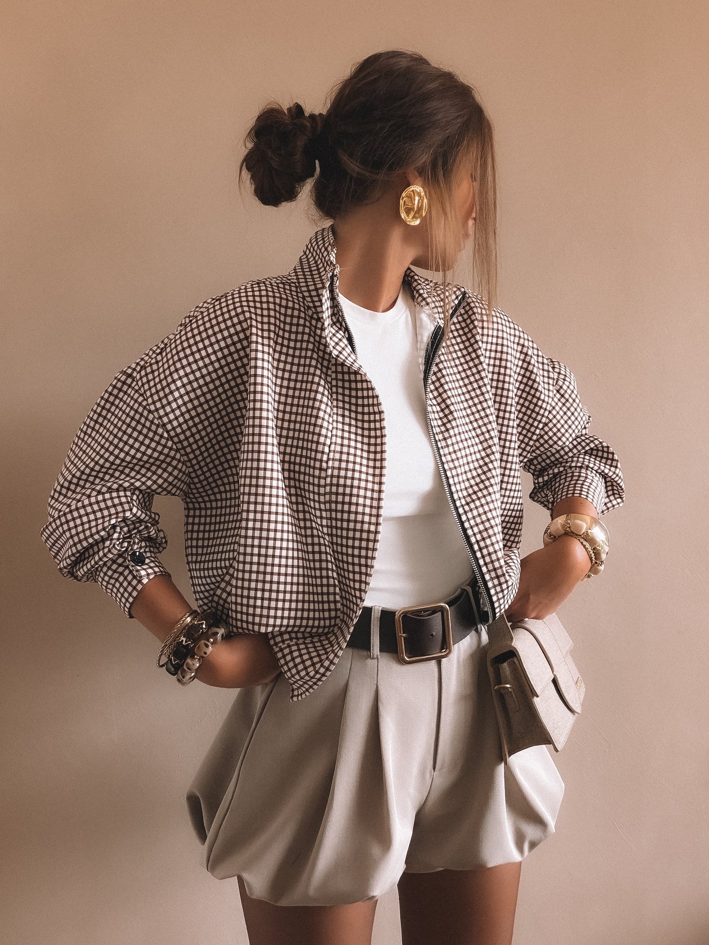 Veste Alma à carreaux