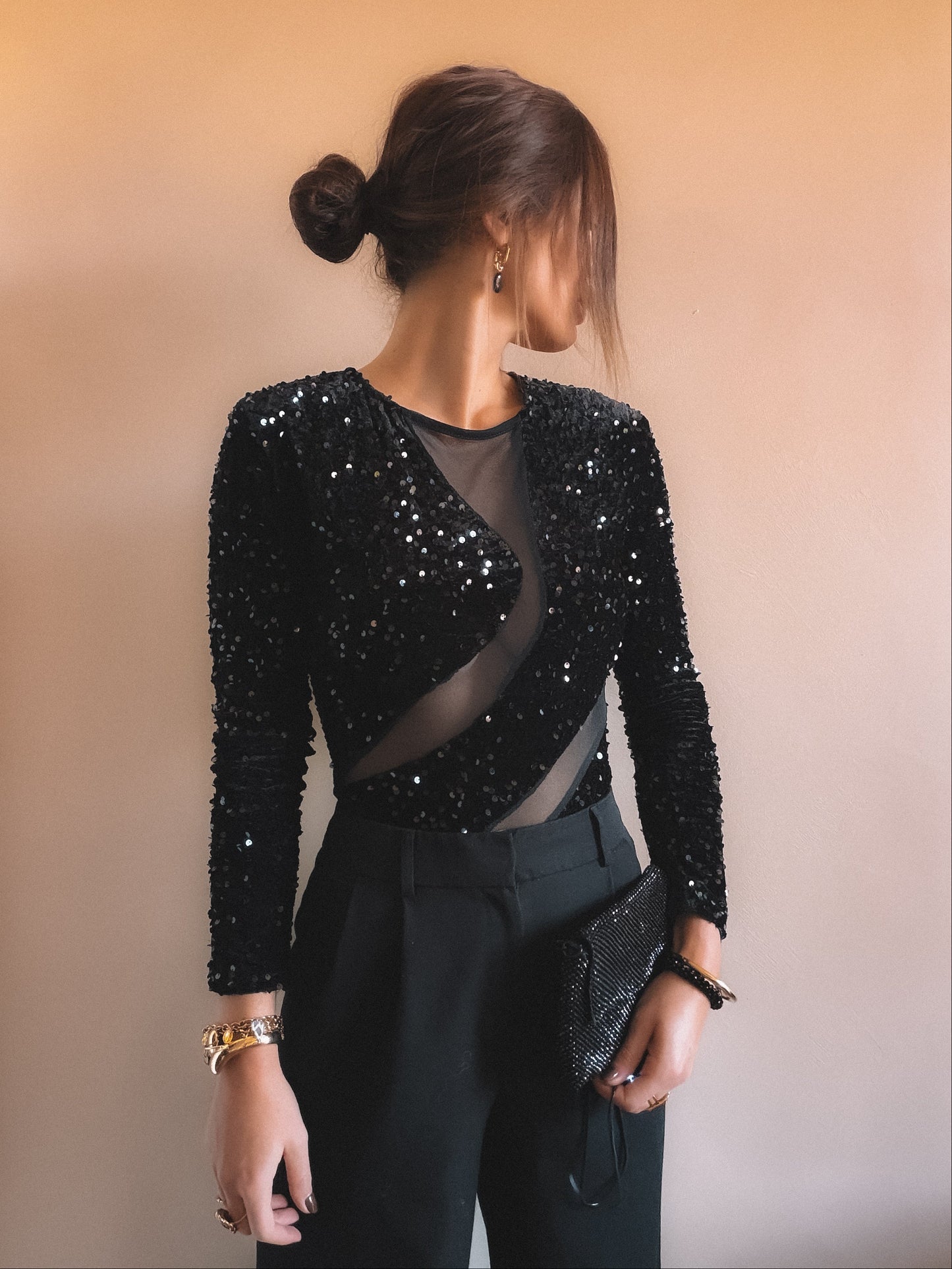 Body Lana Noir sequins