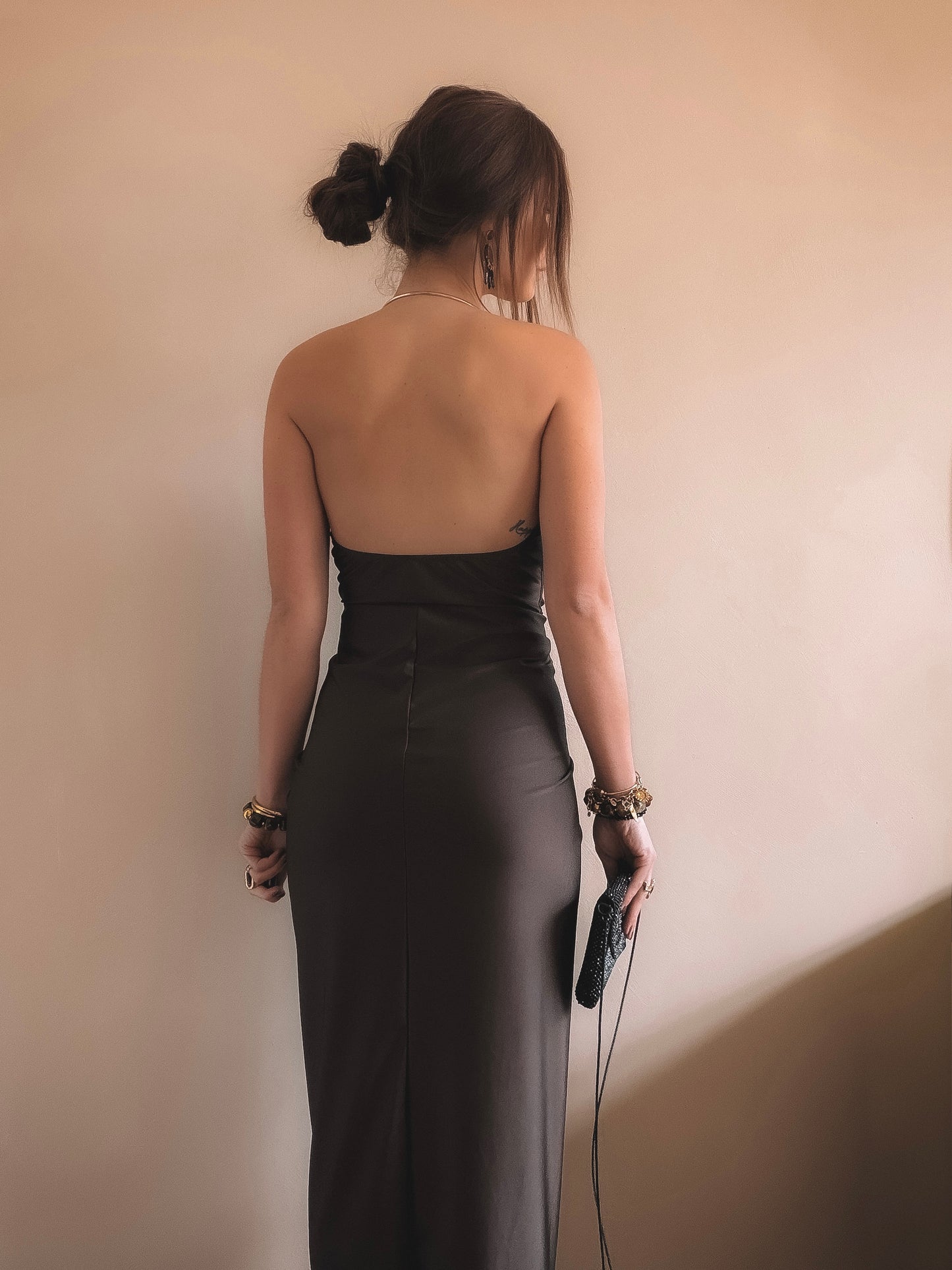 Robe Dos Nu Luna Marron