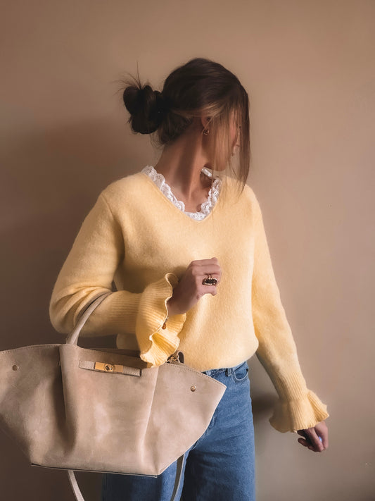 Pull Capucine Jaune