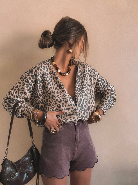 Gilet Savana Leopard