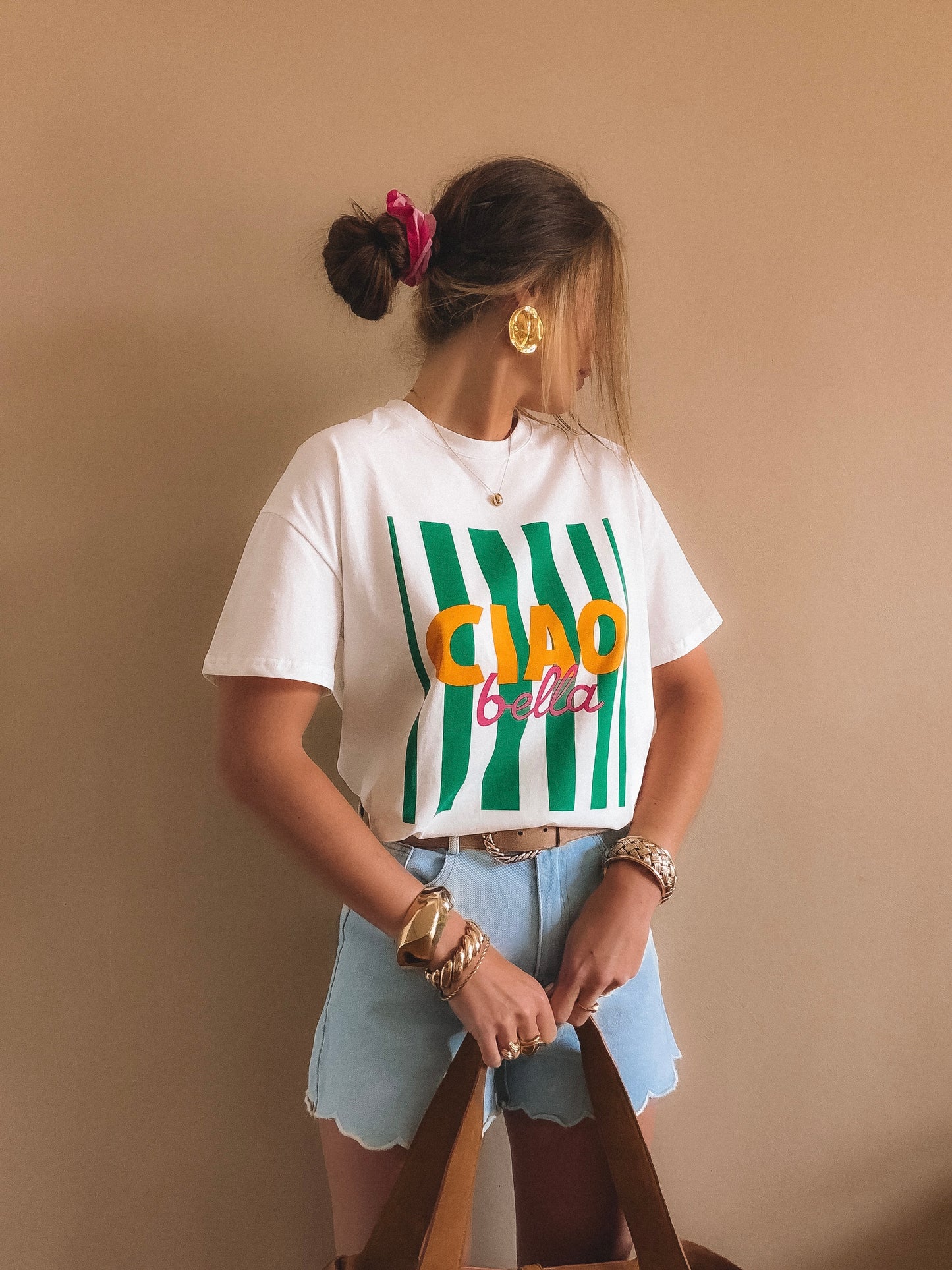 T-Shirt Ciao Bella Blanc