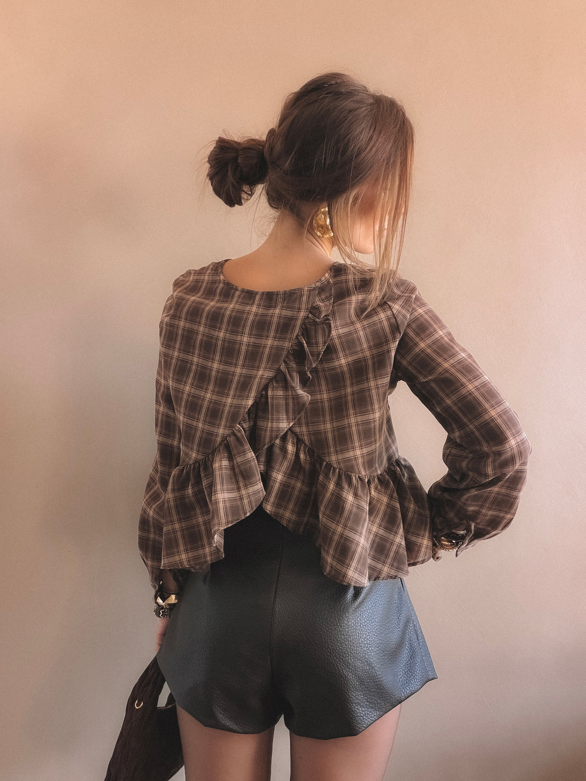 Blouse Isaure à Carreaux