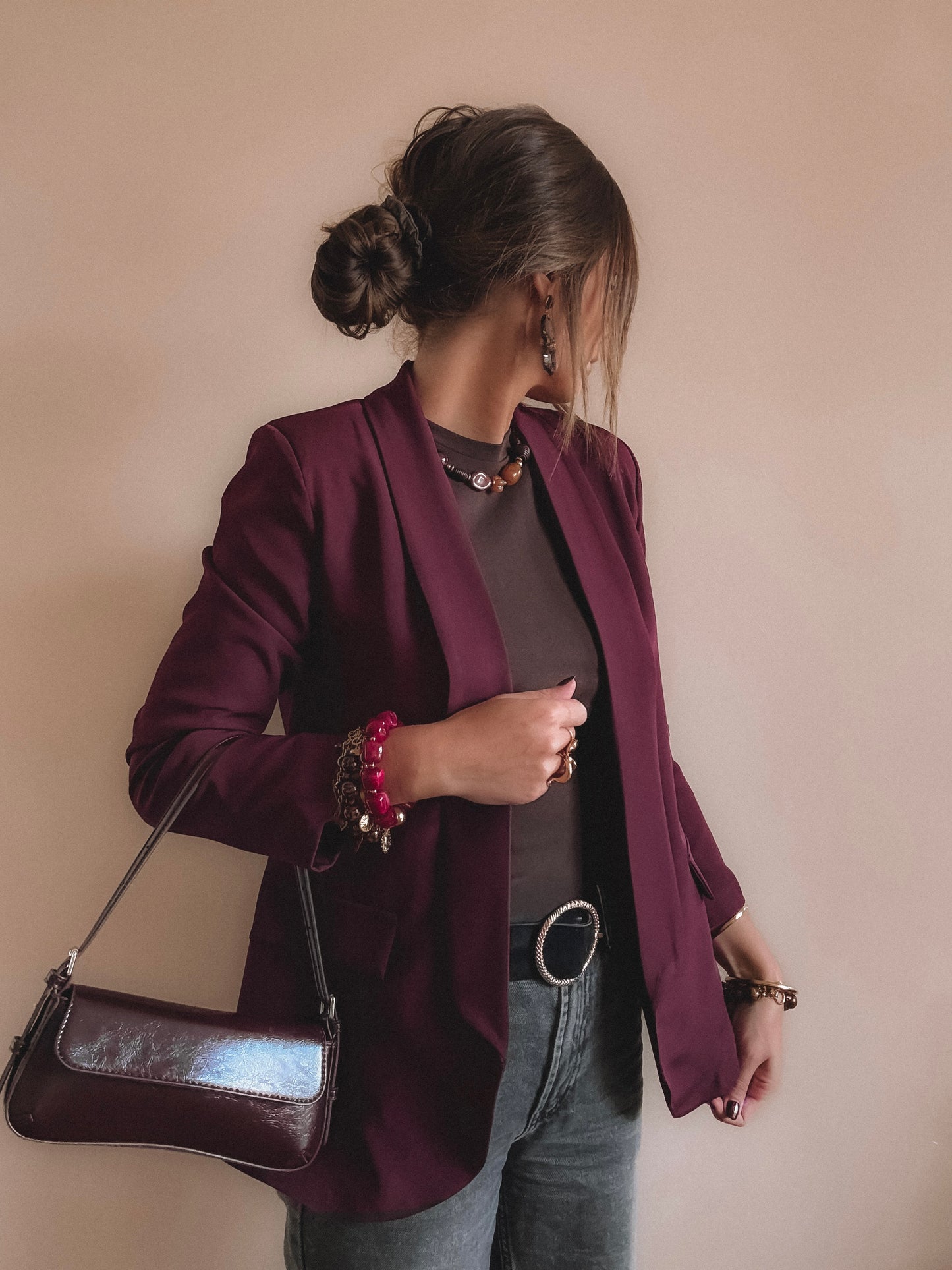 Blazer Giulia Bordeaux