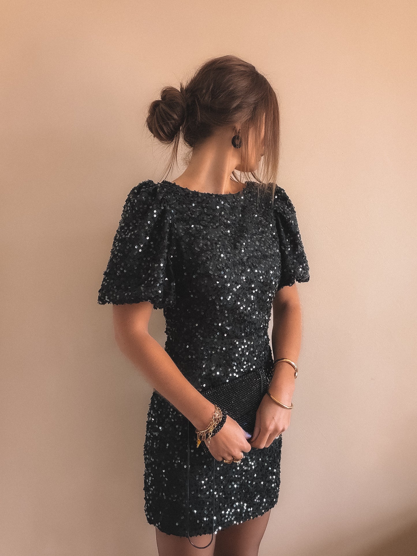 Robe Talia Dos Nu Noir