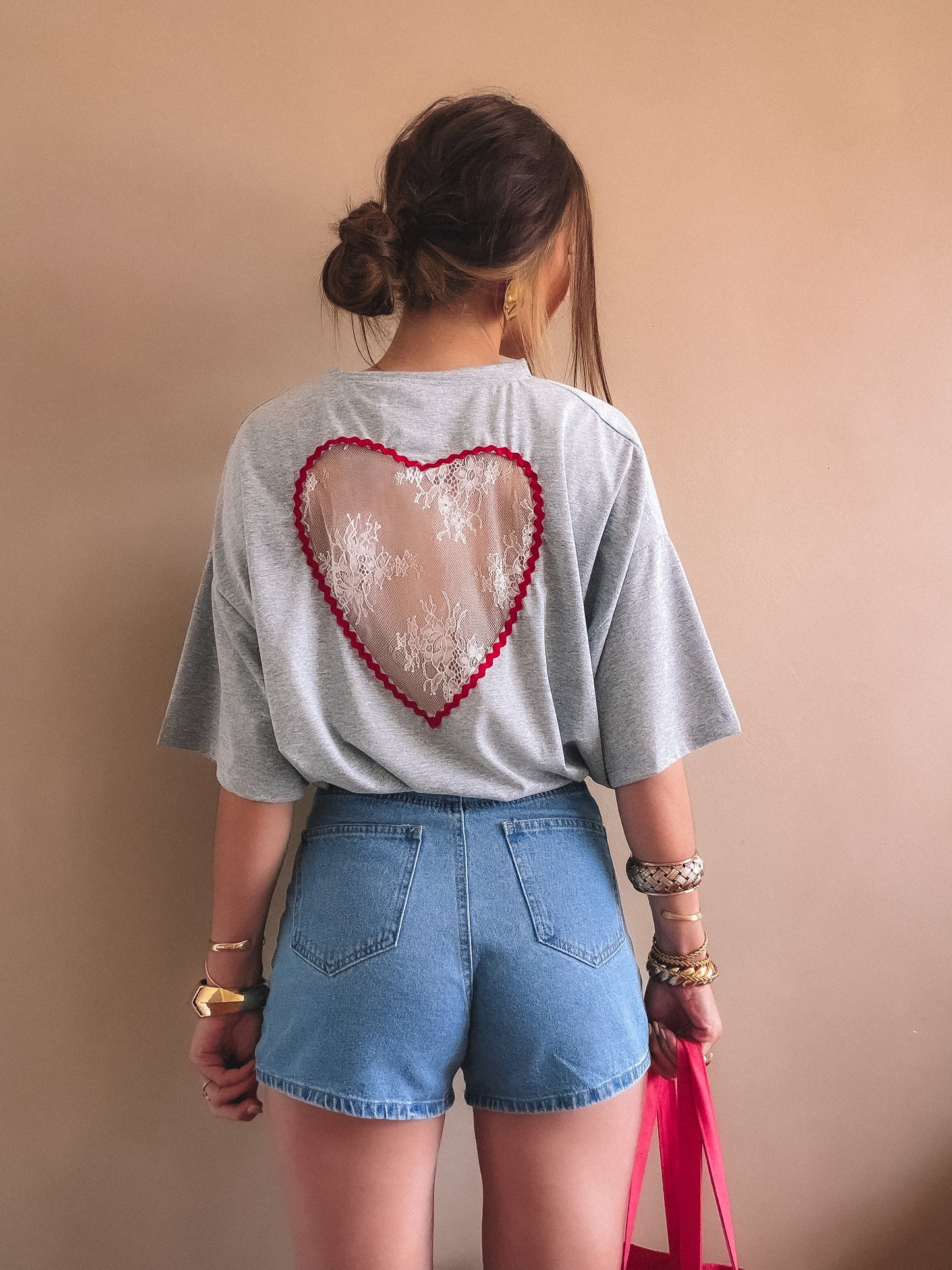 T-Shirt Amour Gris