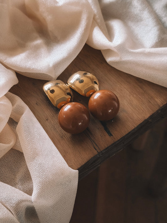 Boucles Faustine Caramel
