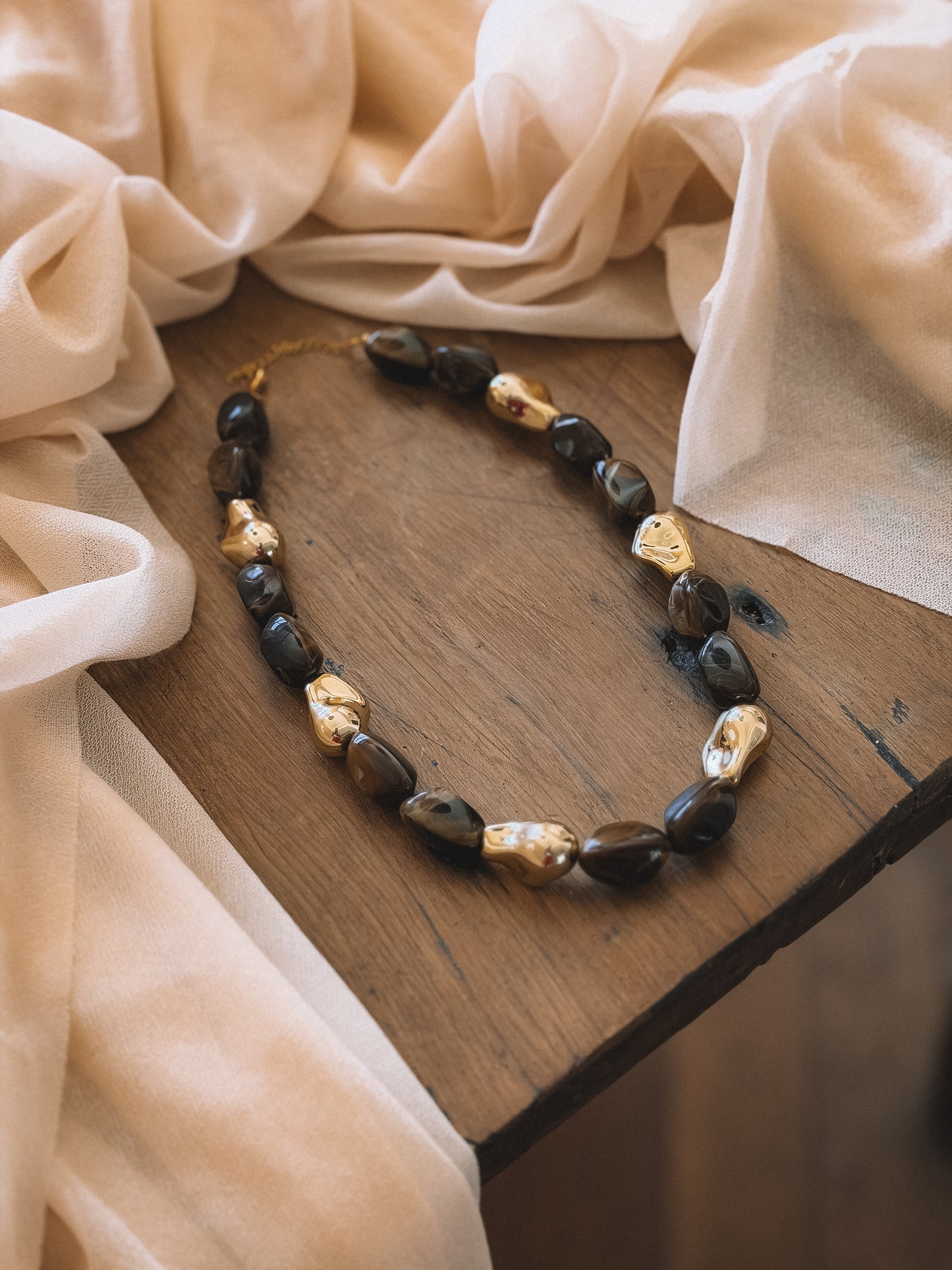 Collier Sienna Marron