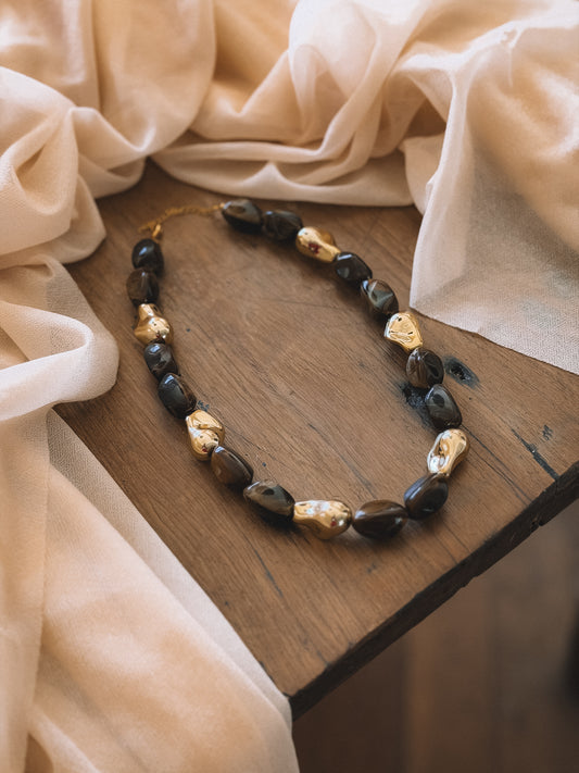 Collier Sienna Marron