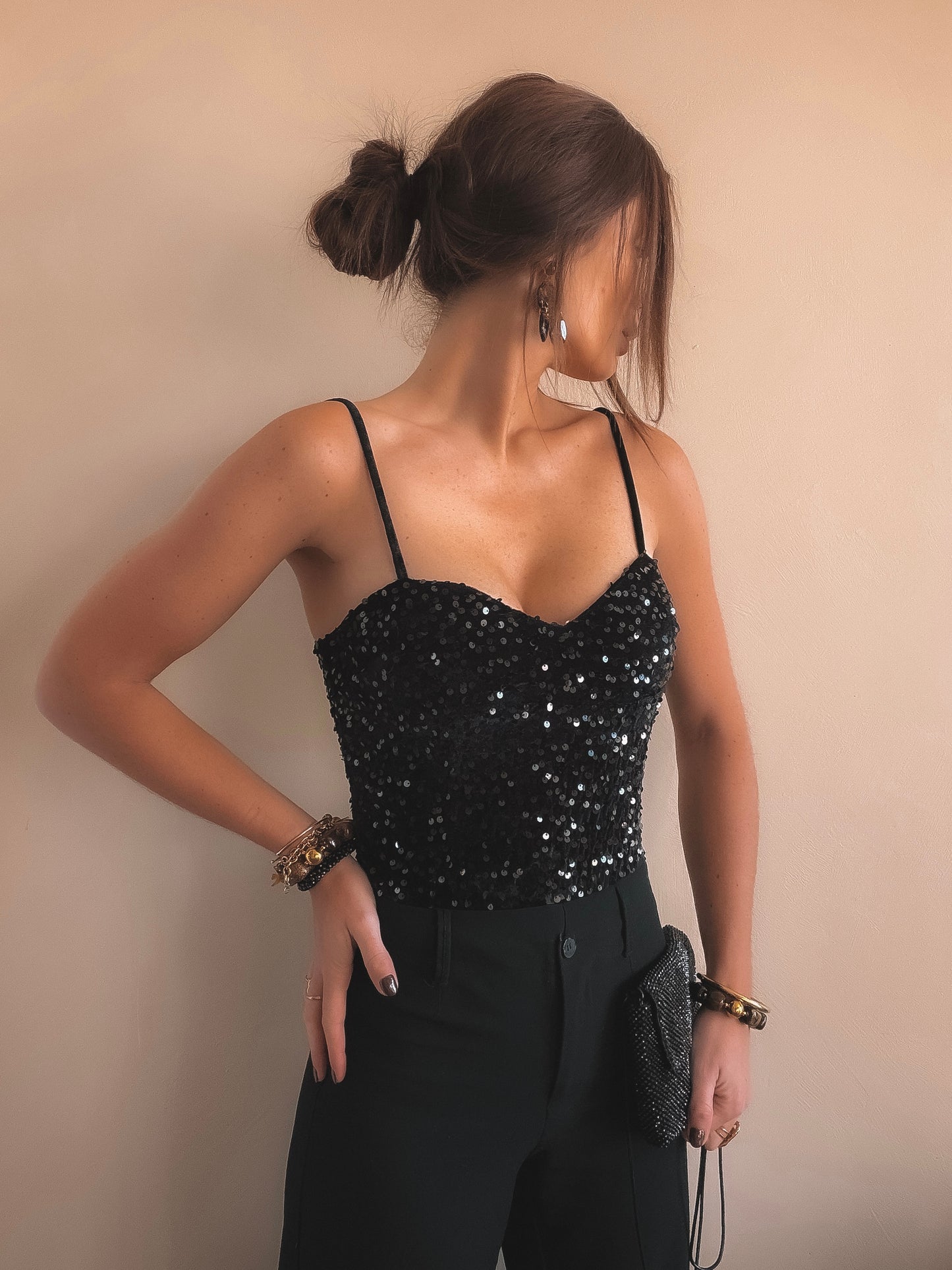 Body Louisa Sequins Noir