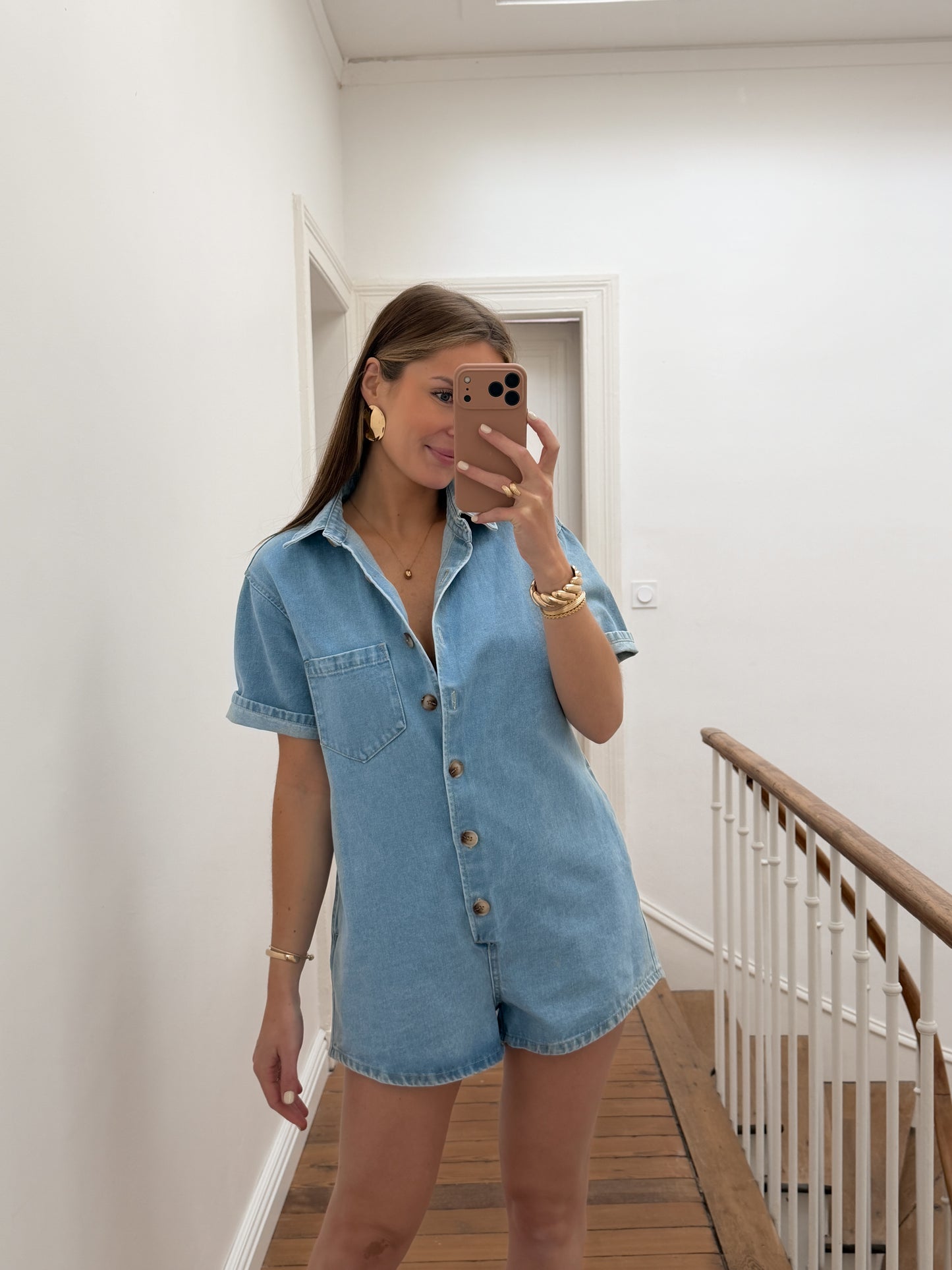 Combishort Alba Bleu Jean