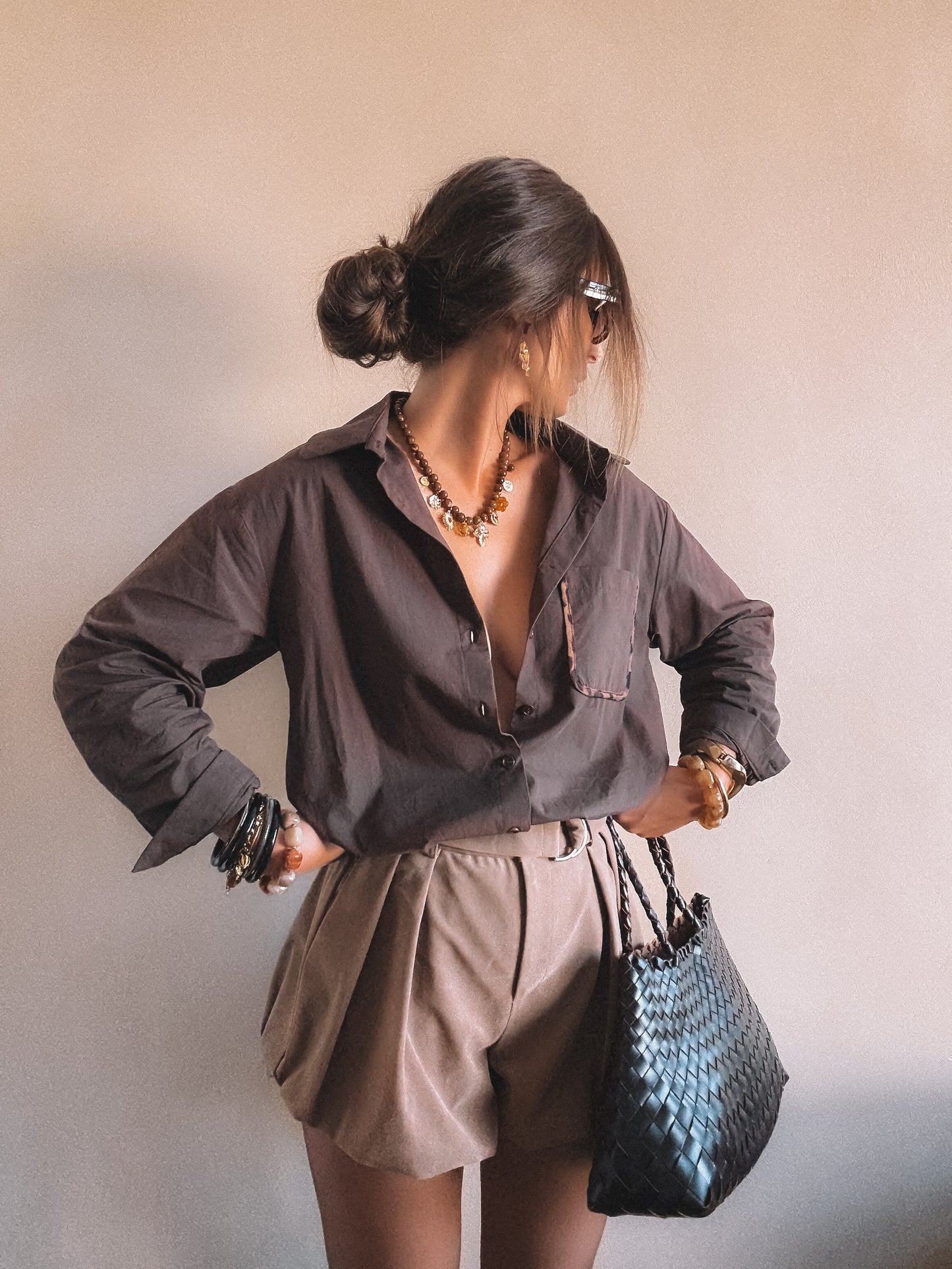 Short ballon ELYN Taupe